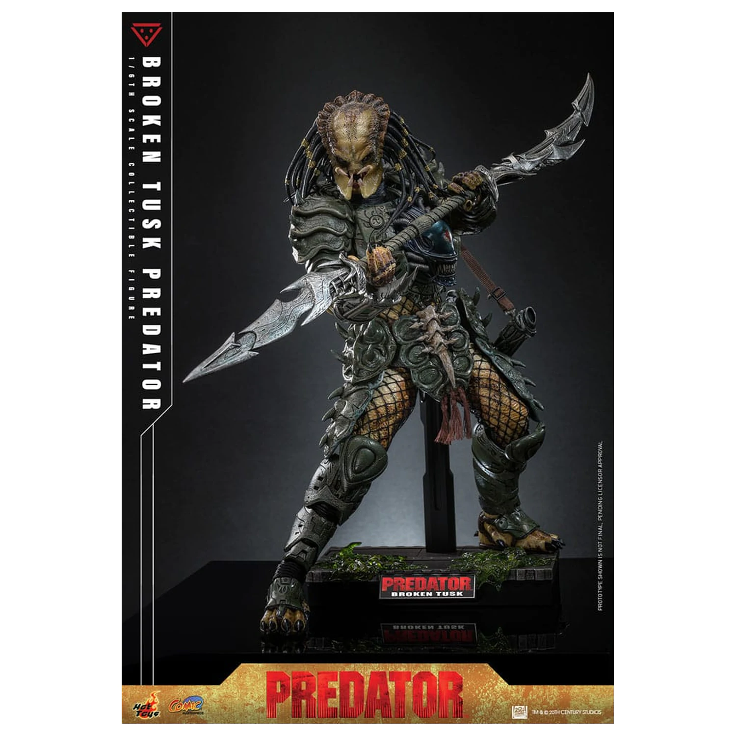 Alien vs. Predator Komiksový Masterpiece Akční figura 1/6 Broken Tusk Predator 35 cm fotografii produktu