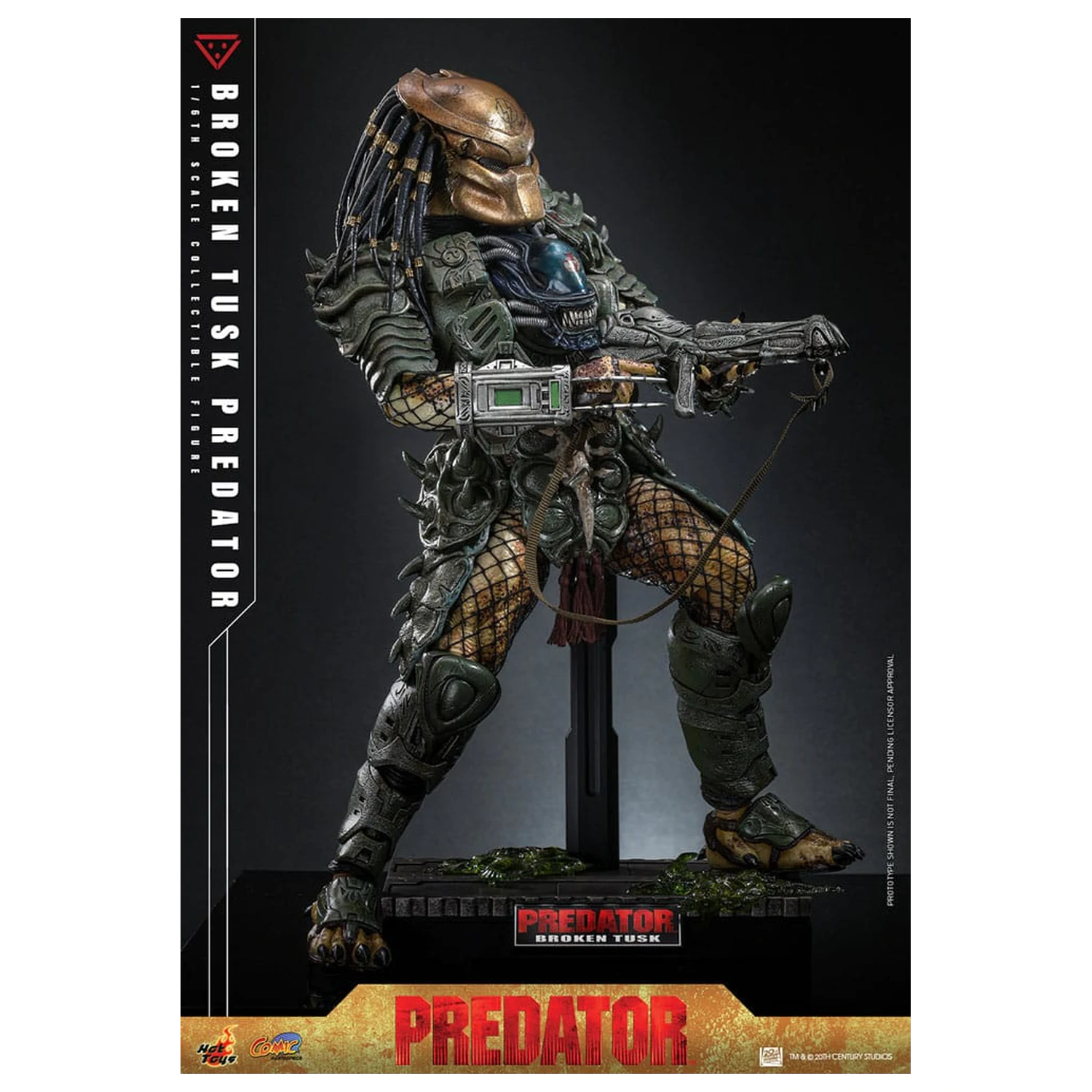 Alien vs. Predator Komiksový Masterpiece Akční figura 1/6 Broken Tusk Predator 35 cm fotografii produktu