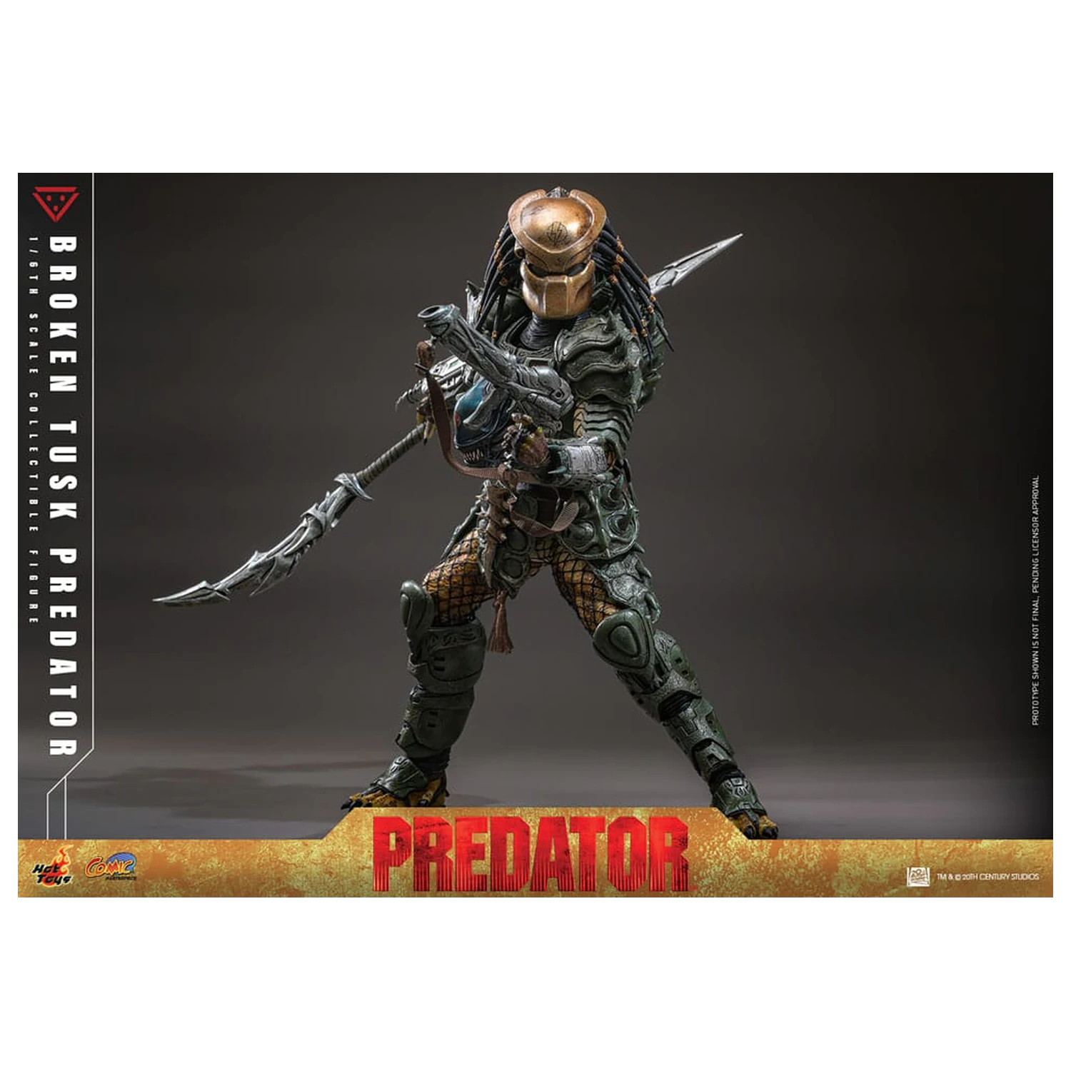 Alien vs. Predator Komiksový Masterpiece Akční figura 1/6 Broken Tusk Predator 35 cm fotografii produktu