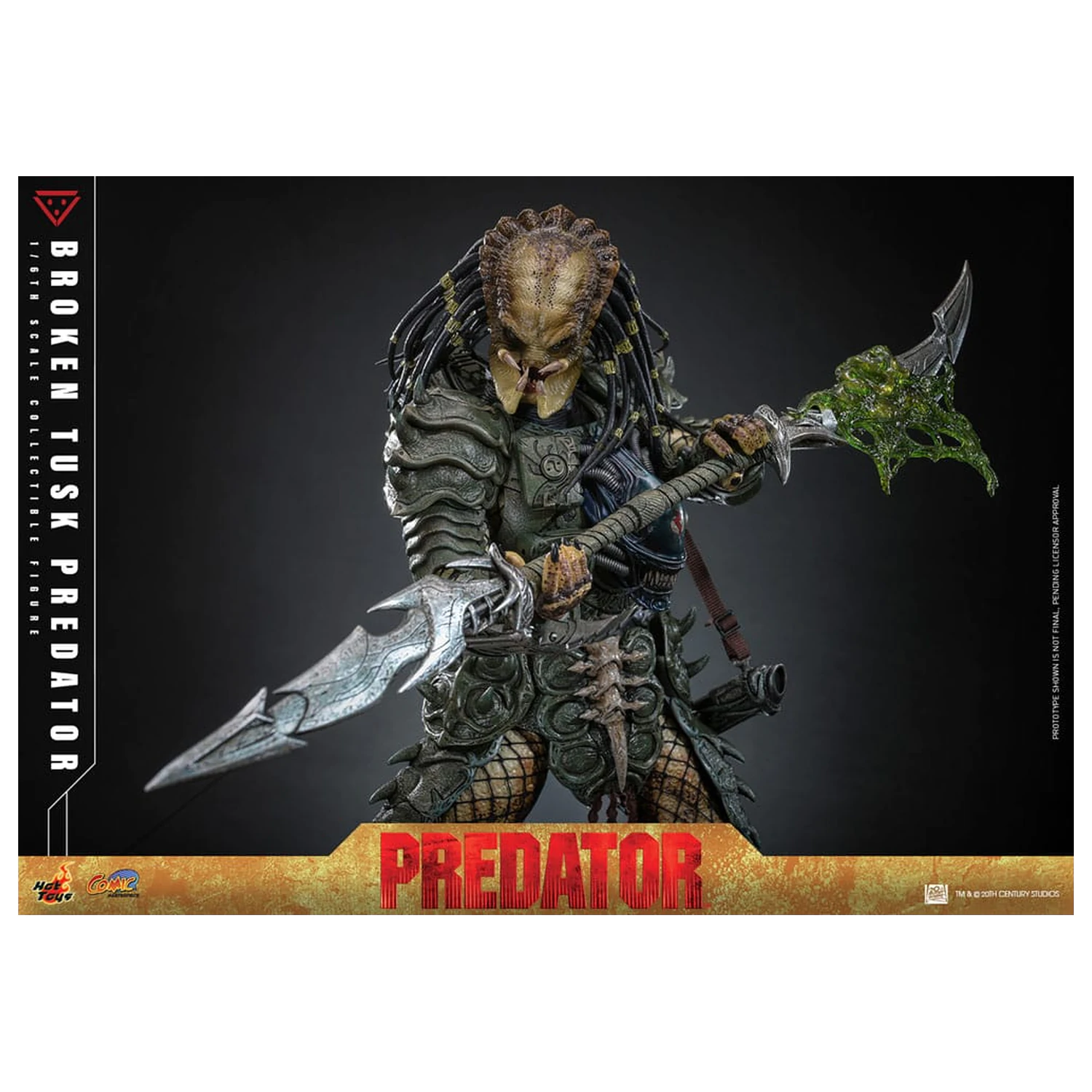 Alien vs. Predator Komiksový Masterpiece Akční figura 1/6 Broken Tusk Predator 35 cm fotografii produktu