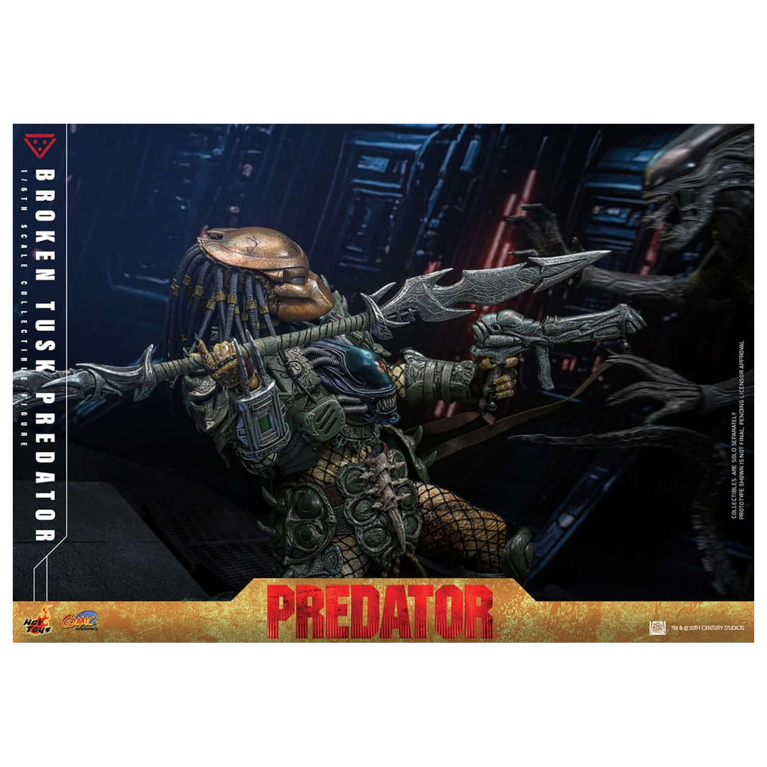 Alien vs. Predator Komiksový Masterpiece Akční figura 1/6 Broken Tusk Predator 35 cm fotografii produktu