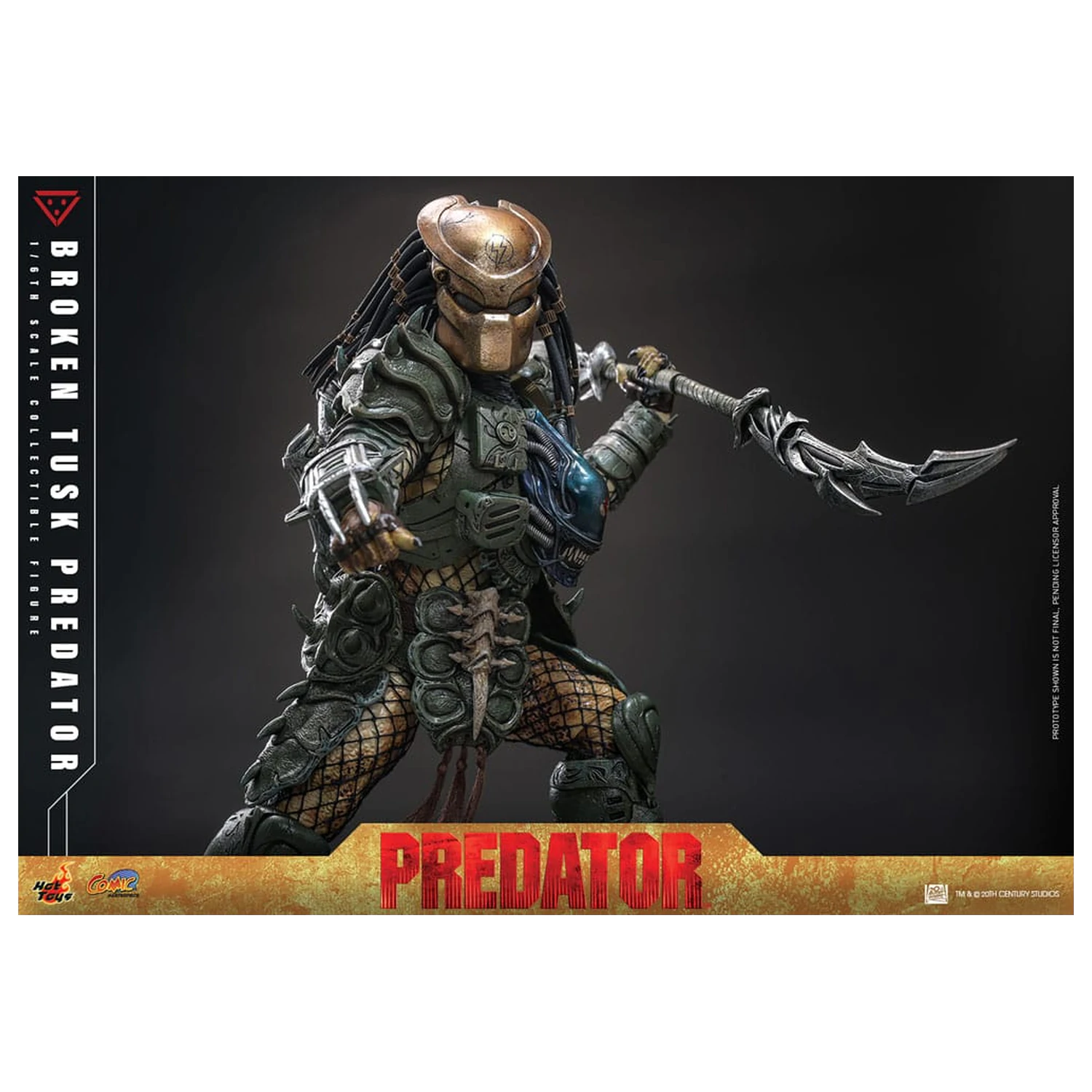 Alien vs. Predator Komiksový Masterpiece Akční figura 1/6 Broken Tusk Predator 35 cm fotografii produktu