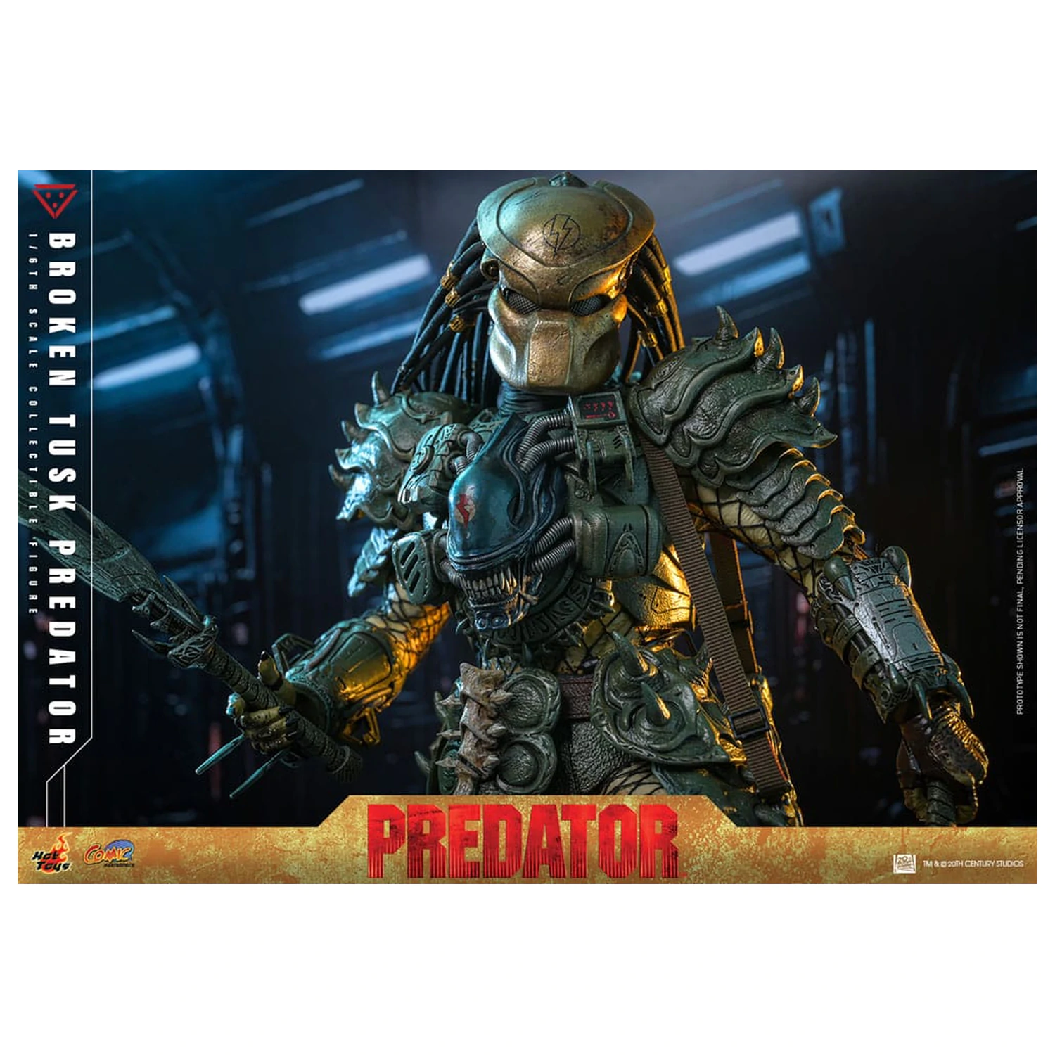 Alien vs. Predator Komiksový Masterpiece Akční figura 1/6 Broken Tusk Predator 35 cm fotografii produktu