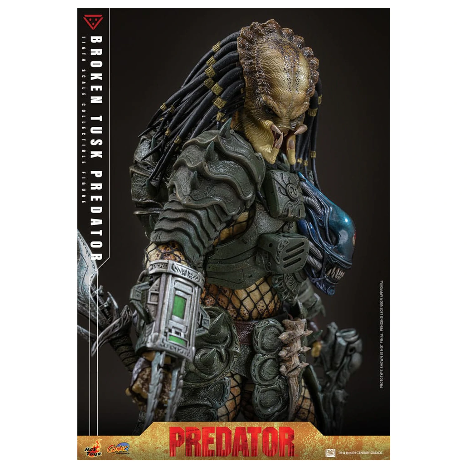 Alien vs. Predator Komiksový Masterpiece Akční figura 1/6 Broken Tusk Predator 35 cm fotografii produktu