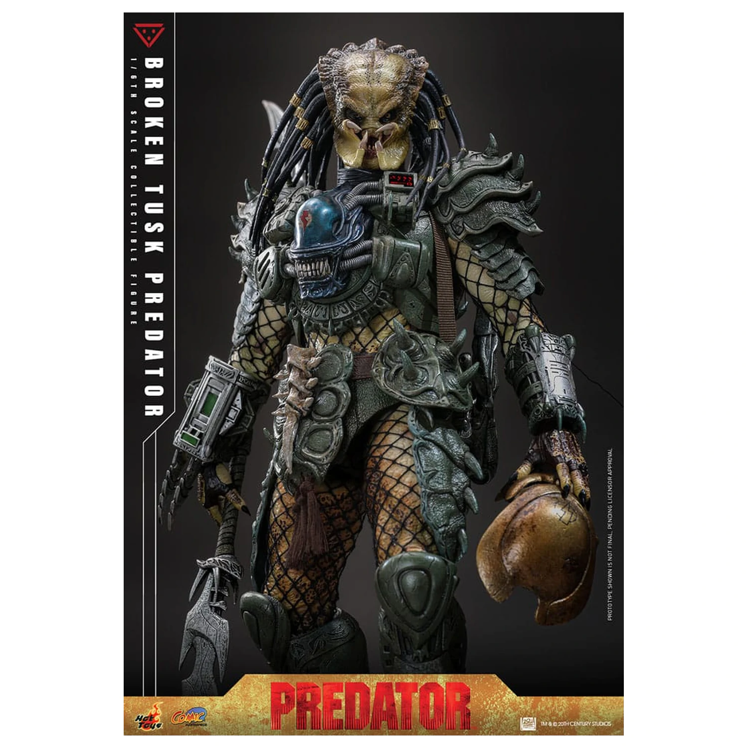 Alien vs. Predator Komiksový Masterpiece Akční figura 1/6 Broken Tusk Predator 35 cm fotografii produktu
