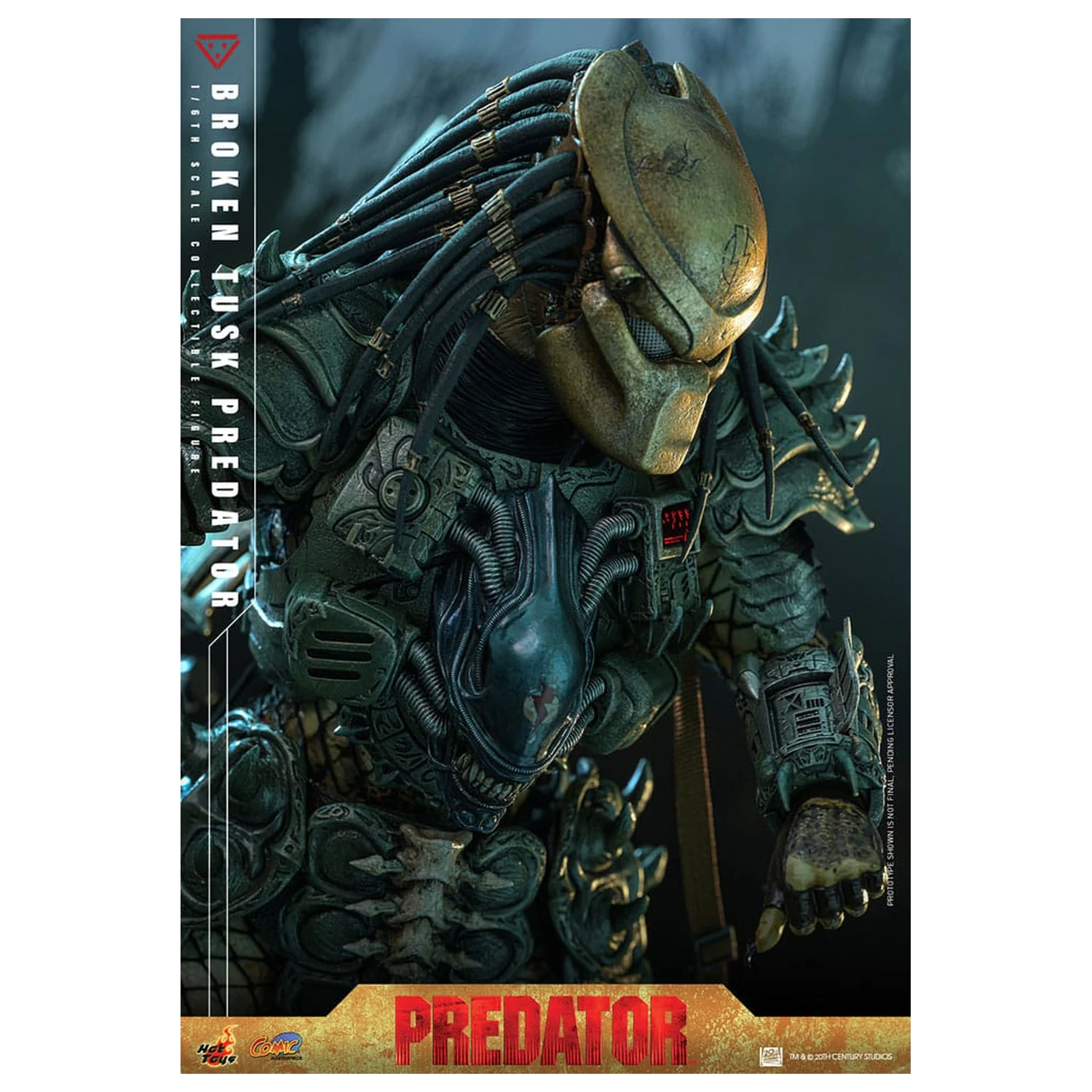 Alien vs. Predator Komiksový Masterpiece Akční figura 1/6 Broken Tusk Predator 35 cm fotografii produktu