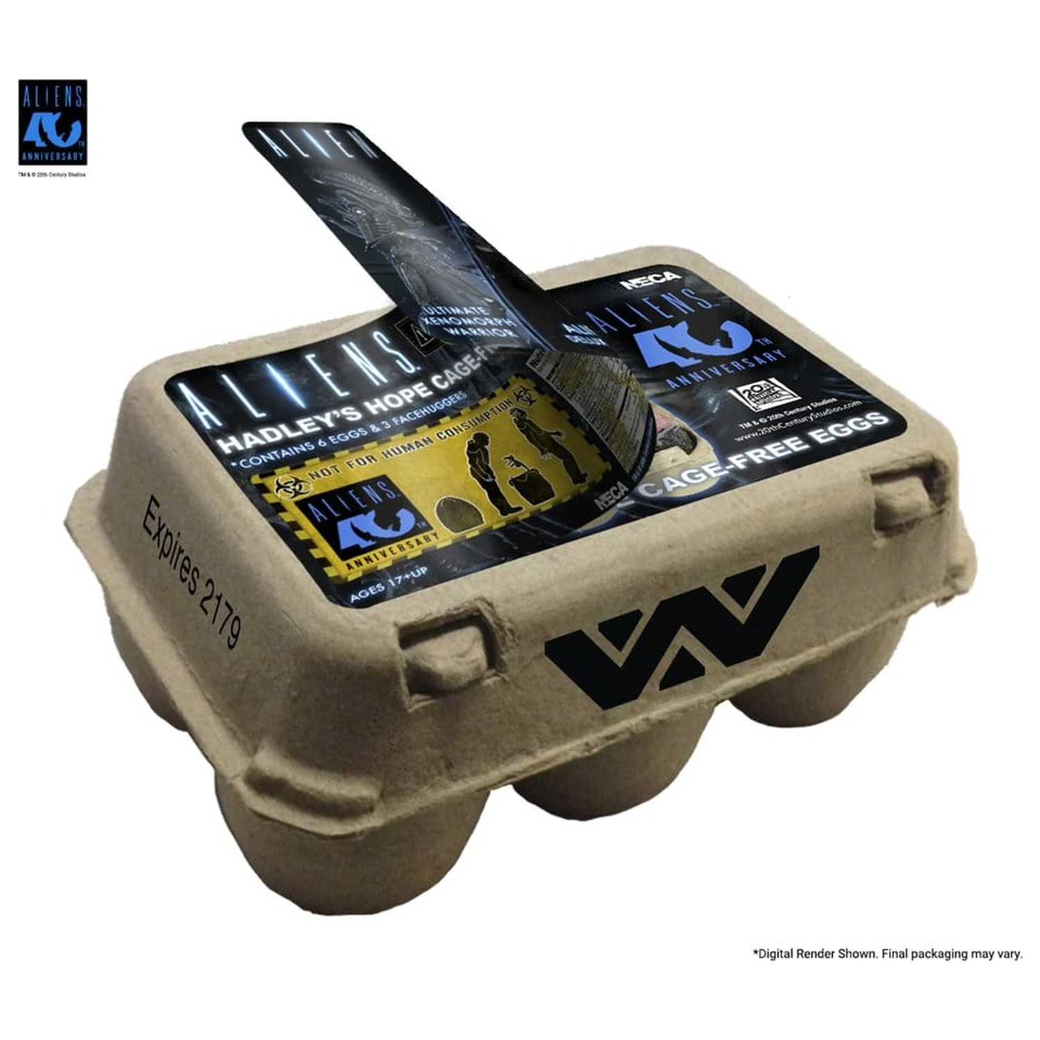 Aliens 6-Pack balíček příslušenství krabice Alien vajec (40th Anniversary) fotografii produktu