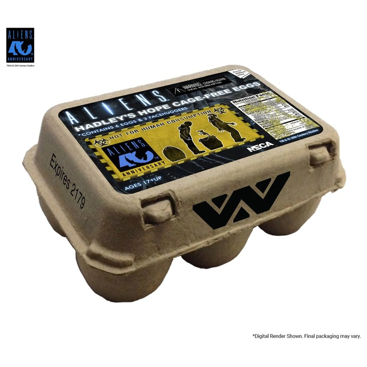 Aliens 6-Pack balíček příslušenství krabice Alien vajec (40th Anniversary) fotografii produktu