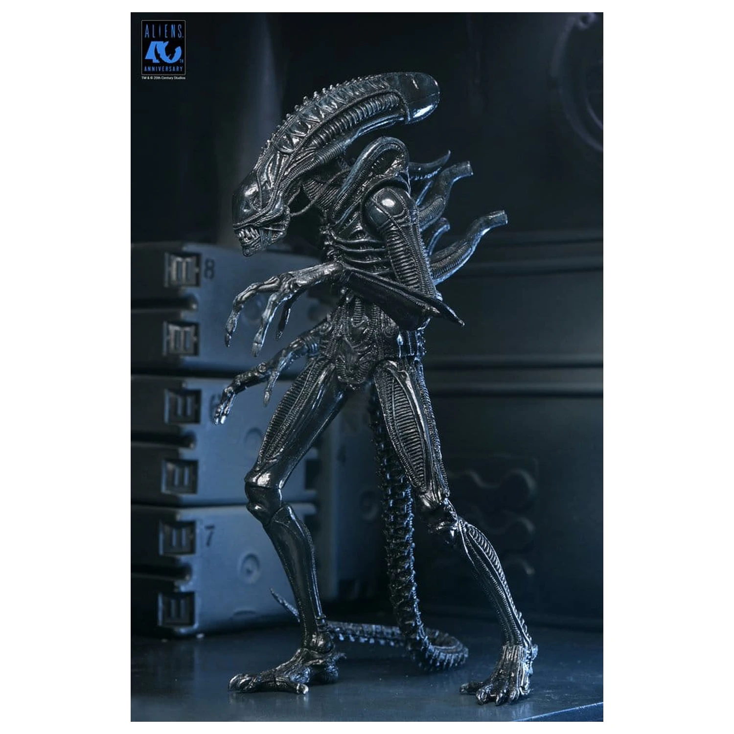 Aliens Ultimate Akční figurka Warrior (1986) Xenomorph Black (40th Anniversary) 23 cm fotografii produktu