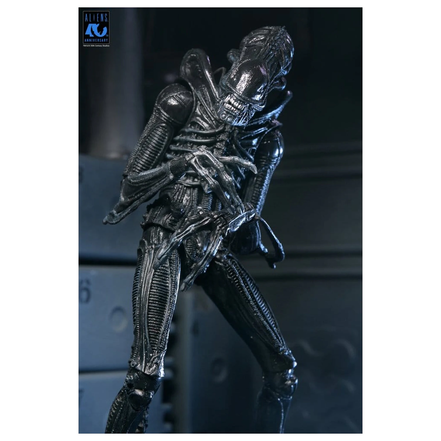 Aliens Ultimate Akční figurka Warrior (1986) Xenomorph Black (40th Anniversary) 23 cm fotografii produktu