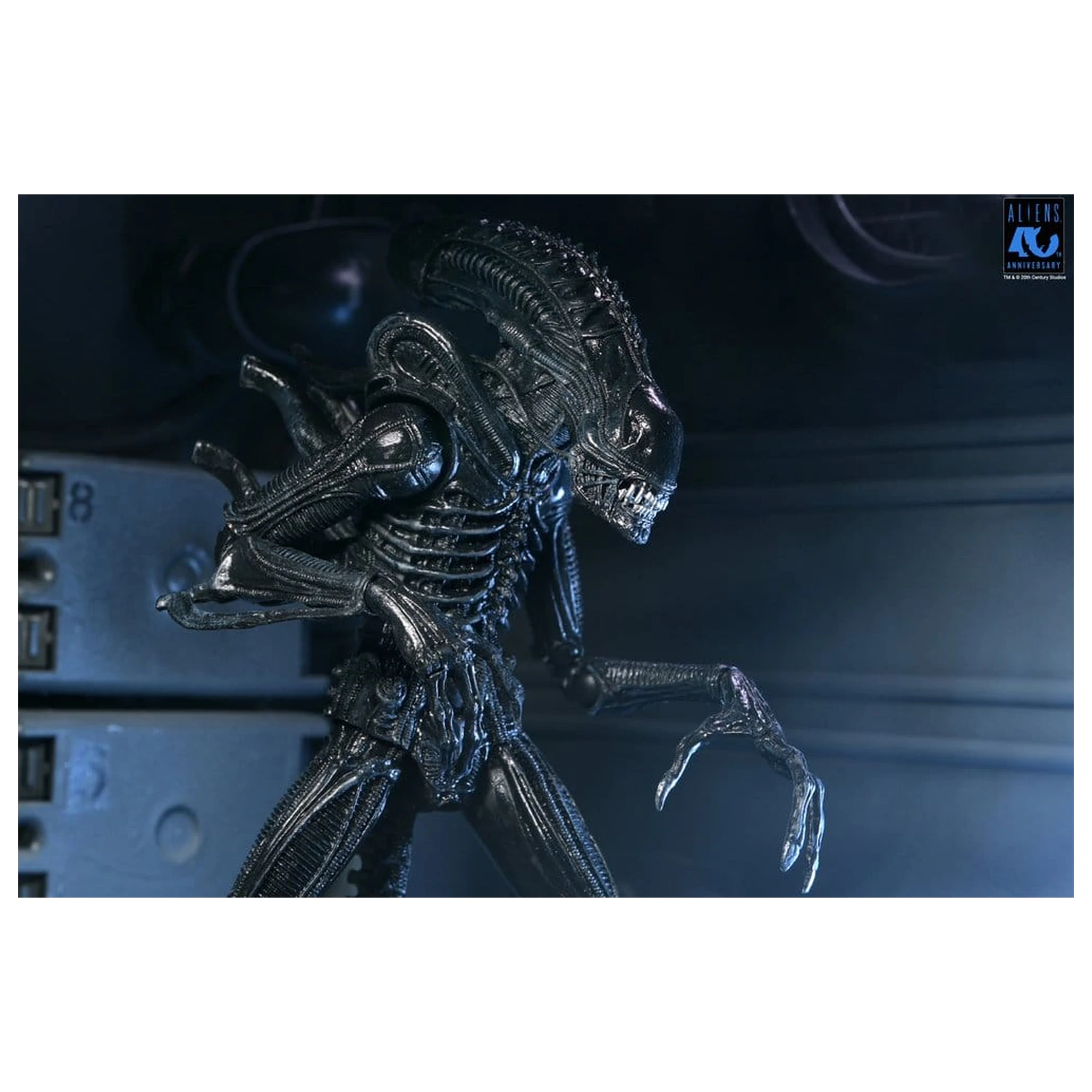 Aliens Ultimate Akční figurka Warrior (1986) Xenomorph Black (40th Anniversary) 23 cm fotografii produktu