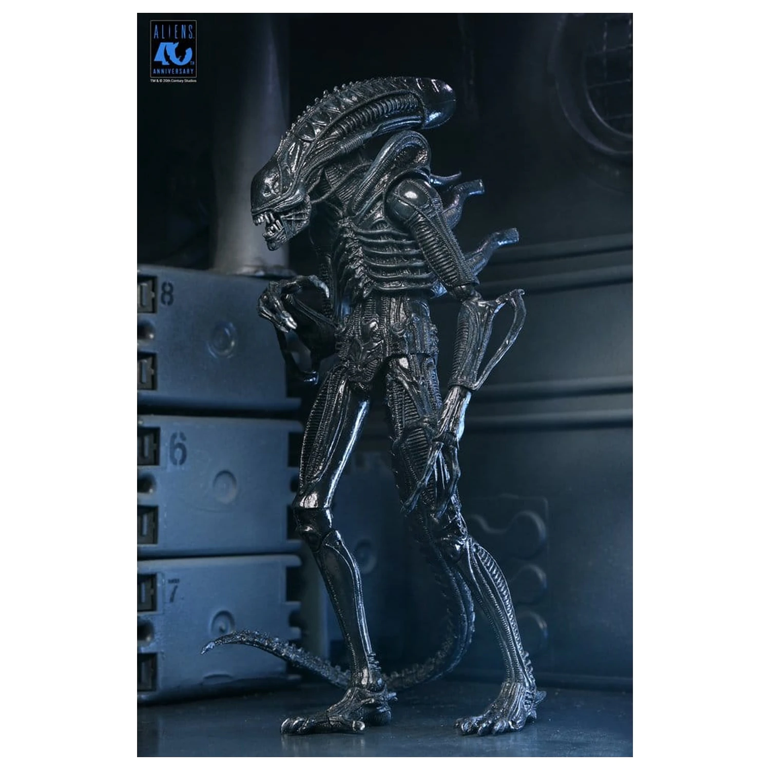 Aliens Ultimate Akční figurka Warrior (1986) Xenomorph Black (40th Anniversary) 23 cm fotografii produktu