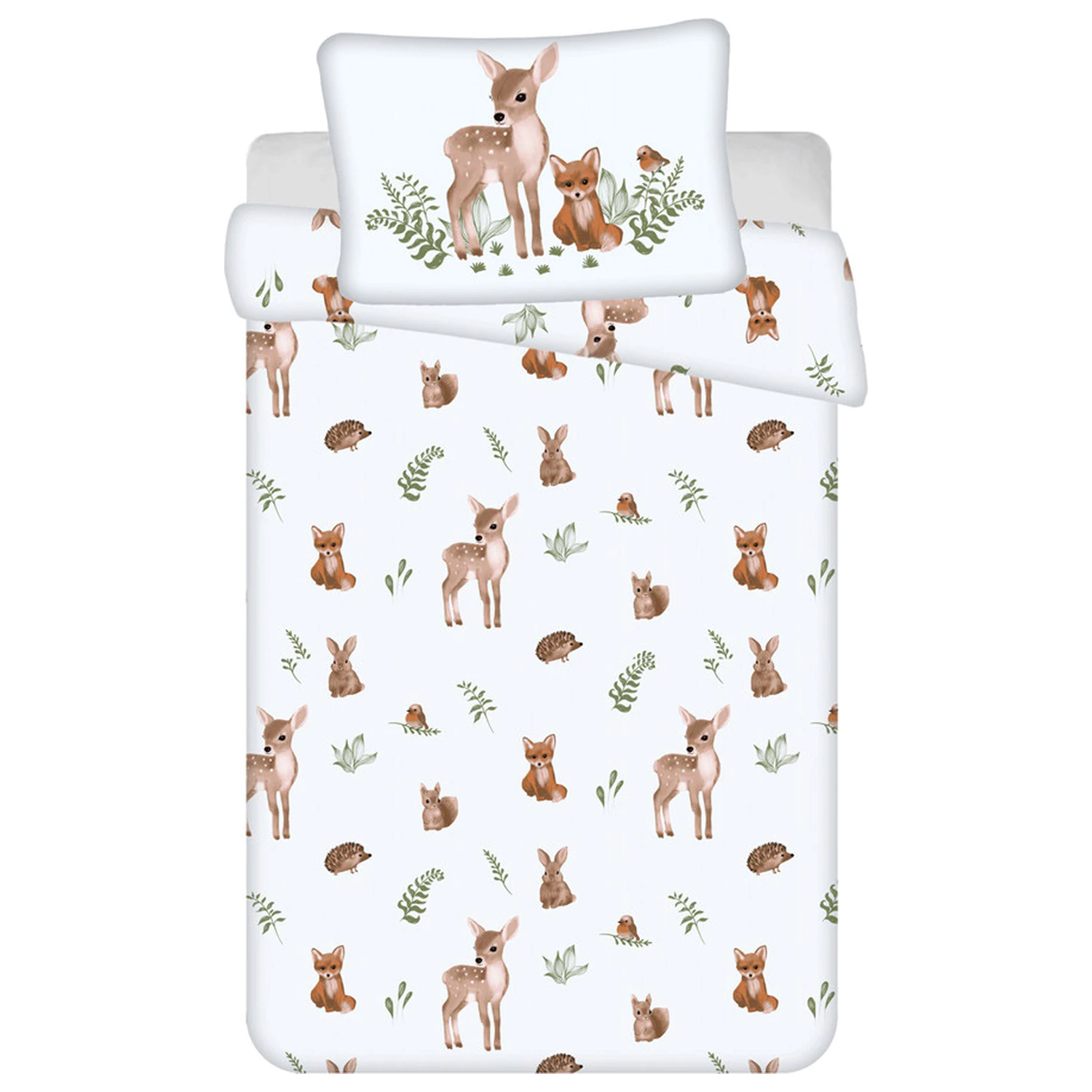 Animal Fawn & Fox Dětský povlak na peřinu pro předškoláky fotografii produktu