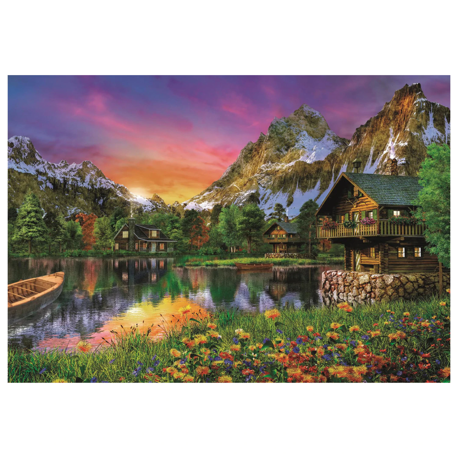 Alps Lake 6000dílné puzzle fotografii produktu