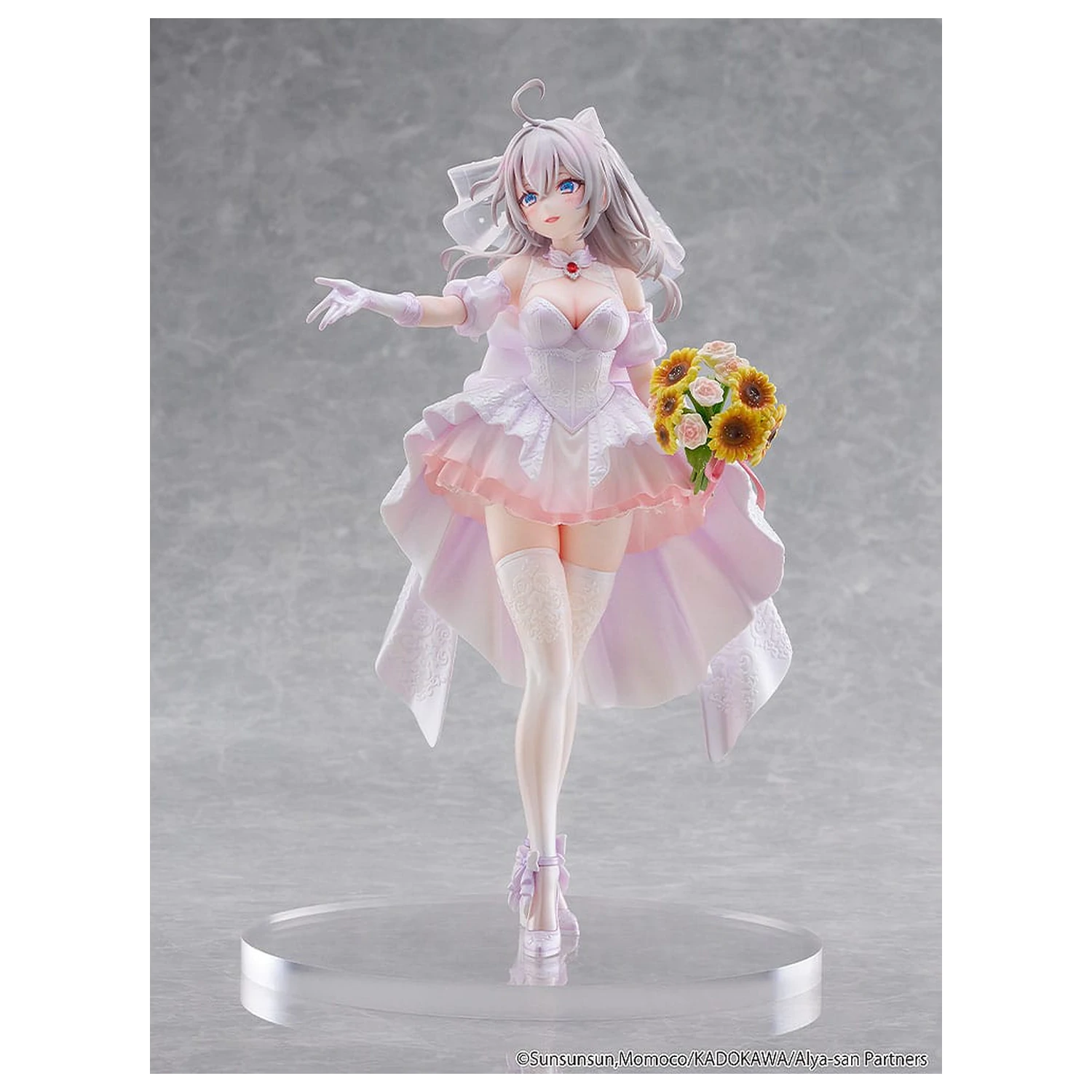Alya Sometimes Hides Her Feelings in Russian Statue 1/7 Alisa Mikhailovna Kujou Wedding Dress Ver. 24 cm fotografii produktu