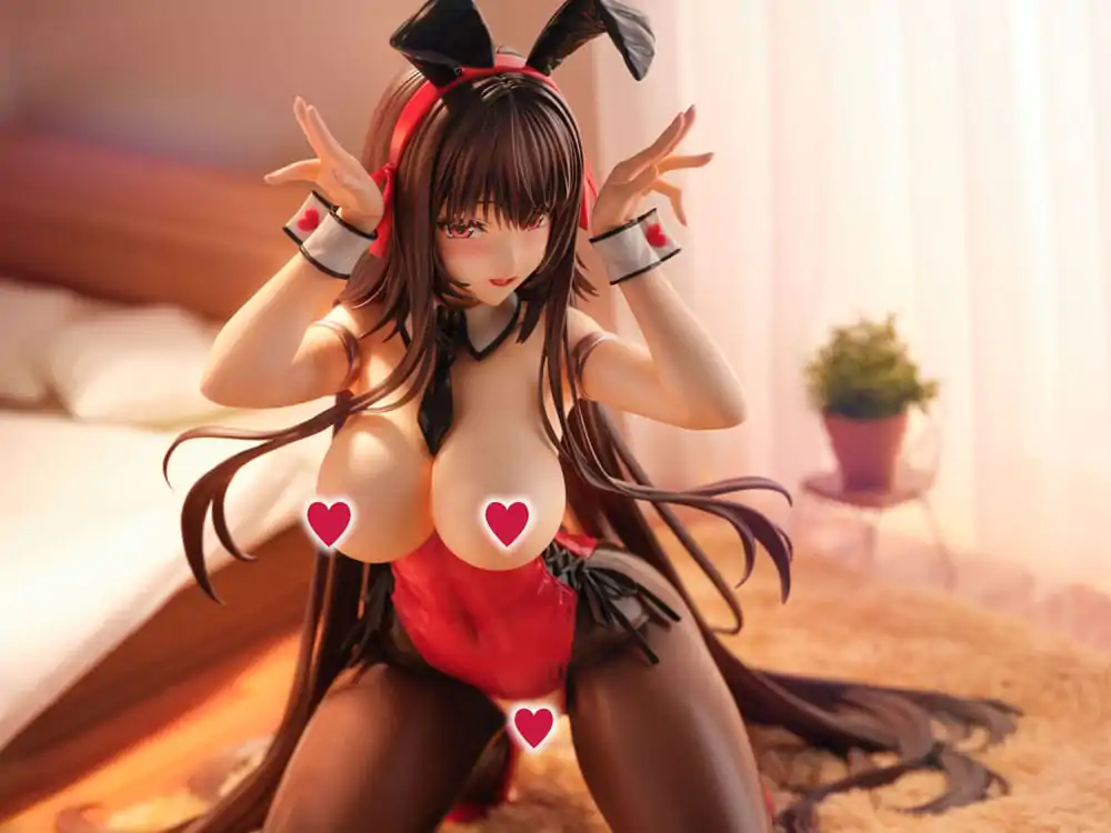 Amakano 2+ PVC Soška 1/4 Yuuhi Kurohime Bunny Suit Verze 32 cm fotografii produktu