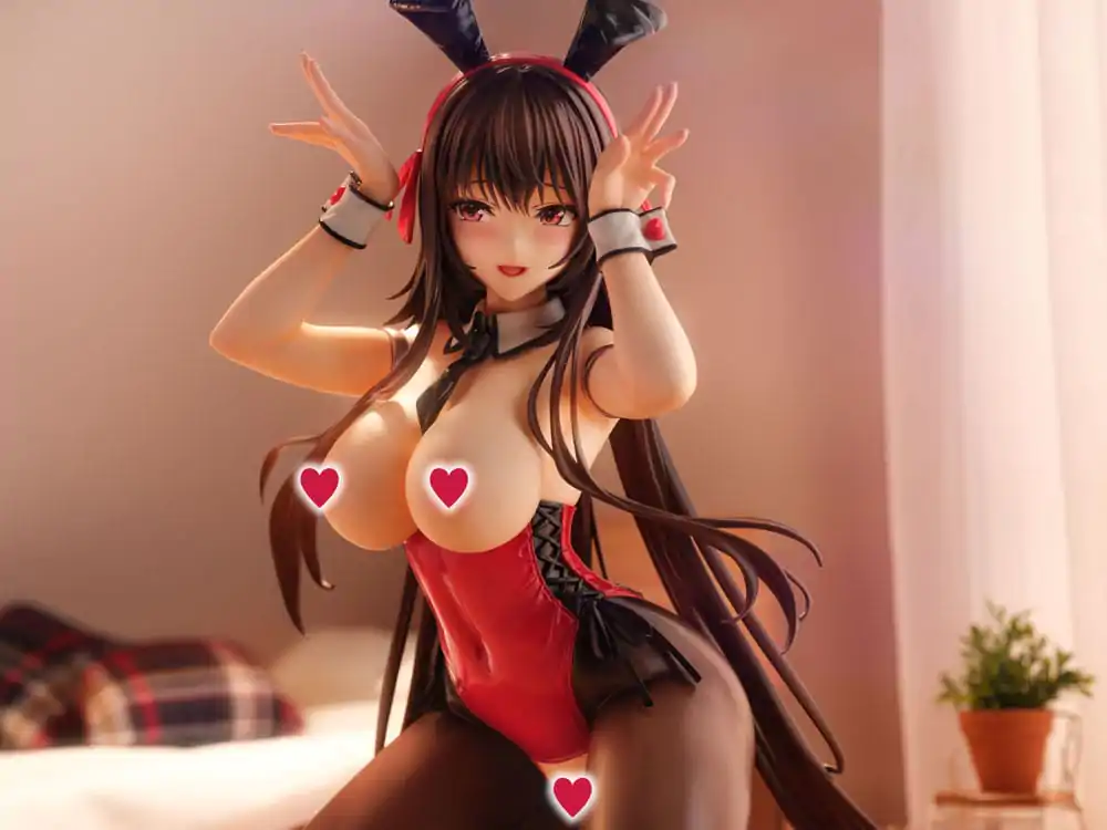 Amakano 2+ PVC Soška 1/4 Yuuhi Kurohime Bunny Suit Verze 32 cm fotografii produktu