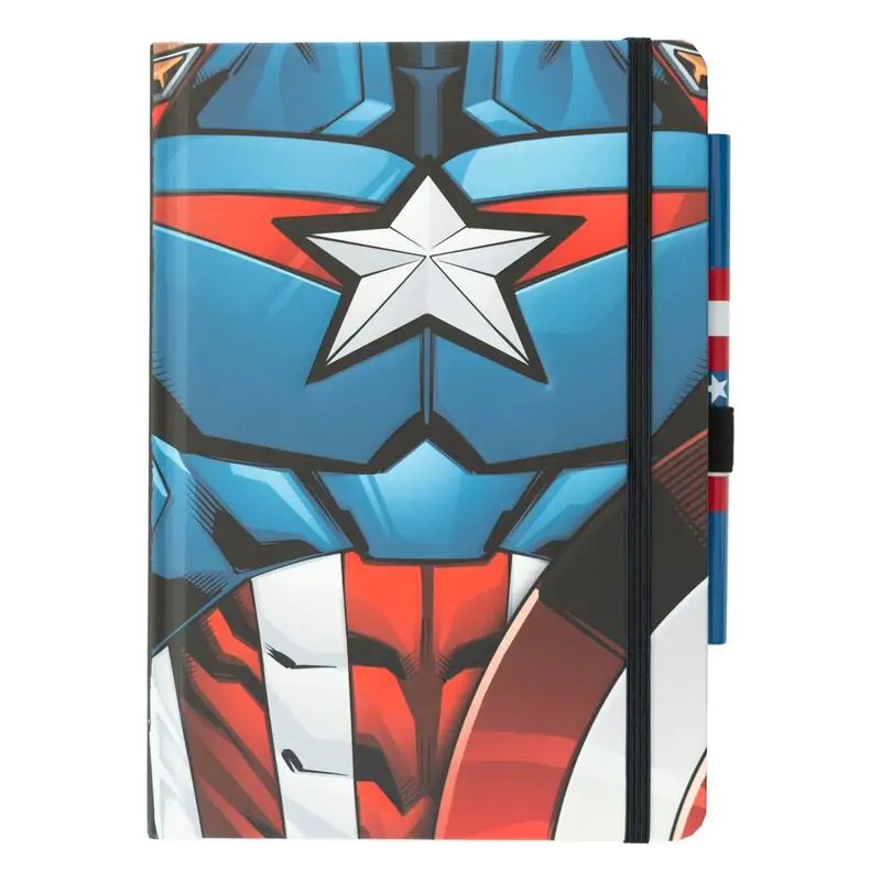 Marvel Captain America A5 prémiový zápisník + pero fotografii produktu