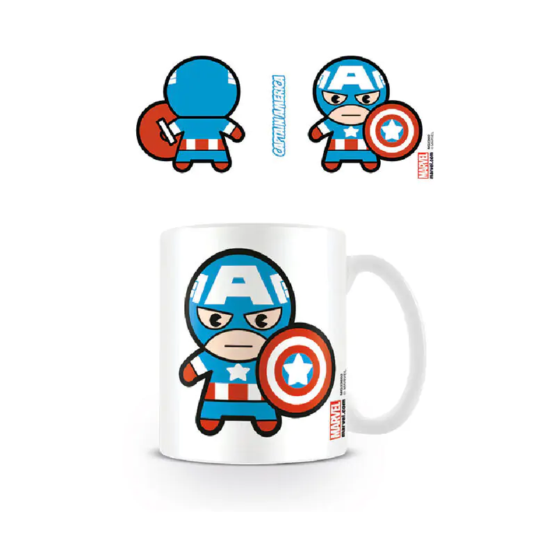 Marvel Captain America Kawaii hrnek 315 ml fotografii produktu