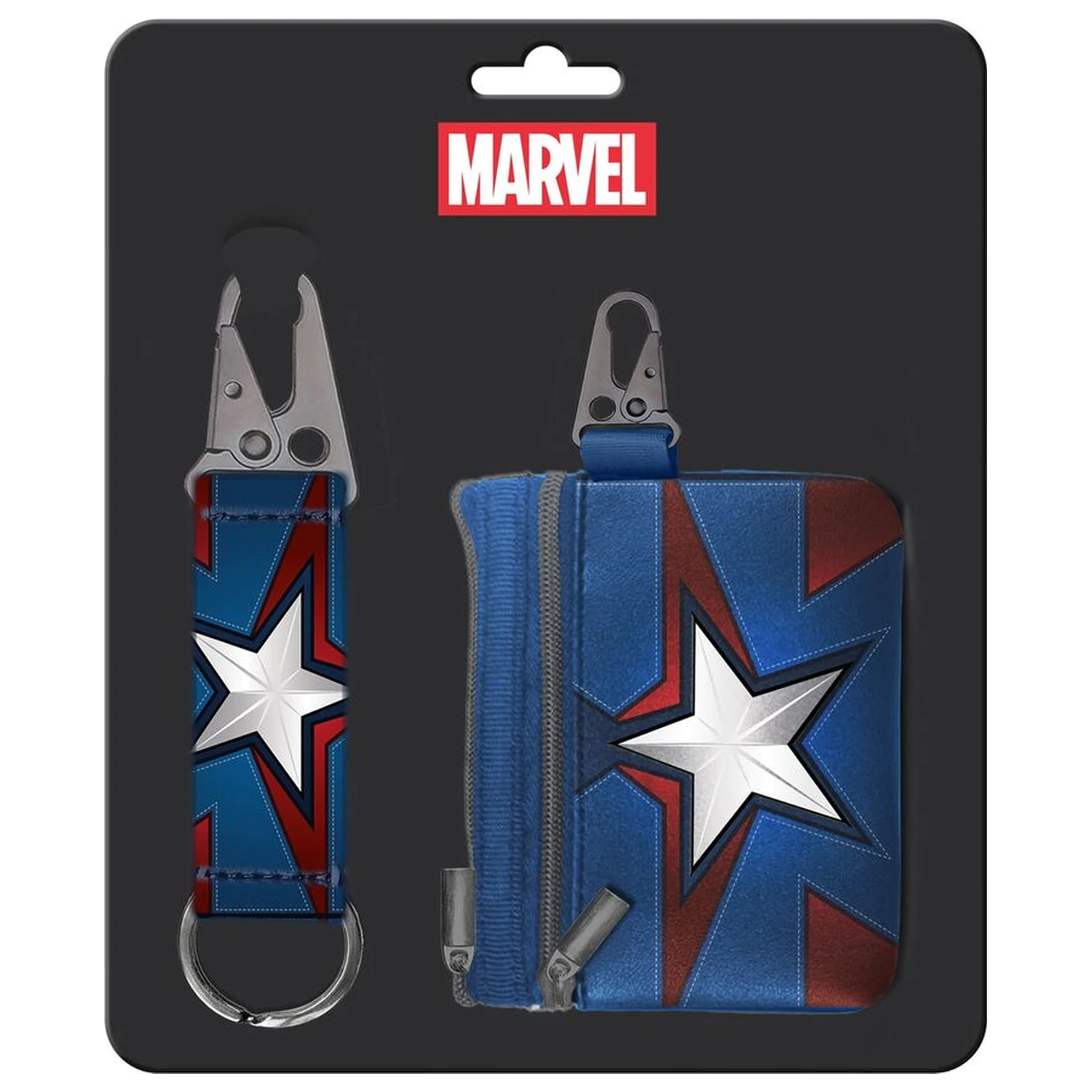 Marvel Captain America klíčenka + sada peněženky fotografii produktu