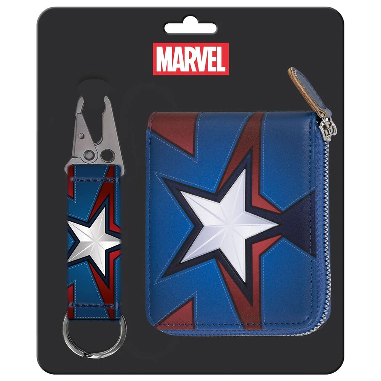 Marvel Captain America klíčenka + sada peněženek fotografii produktu