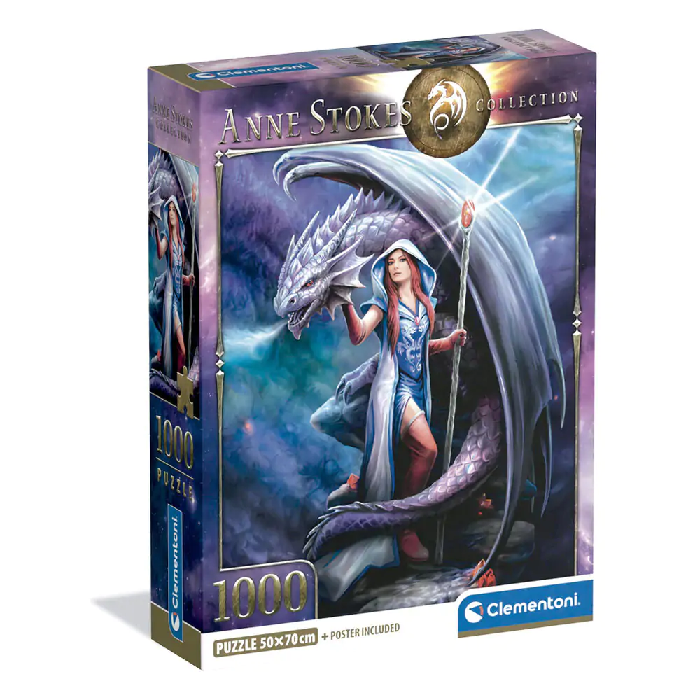 Anne Stokes Dragon Mage puzzle 1000 dílků fotografii produktu