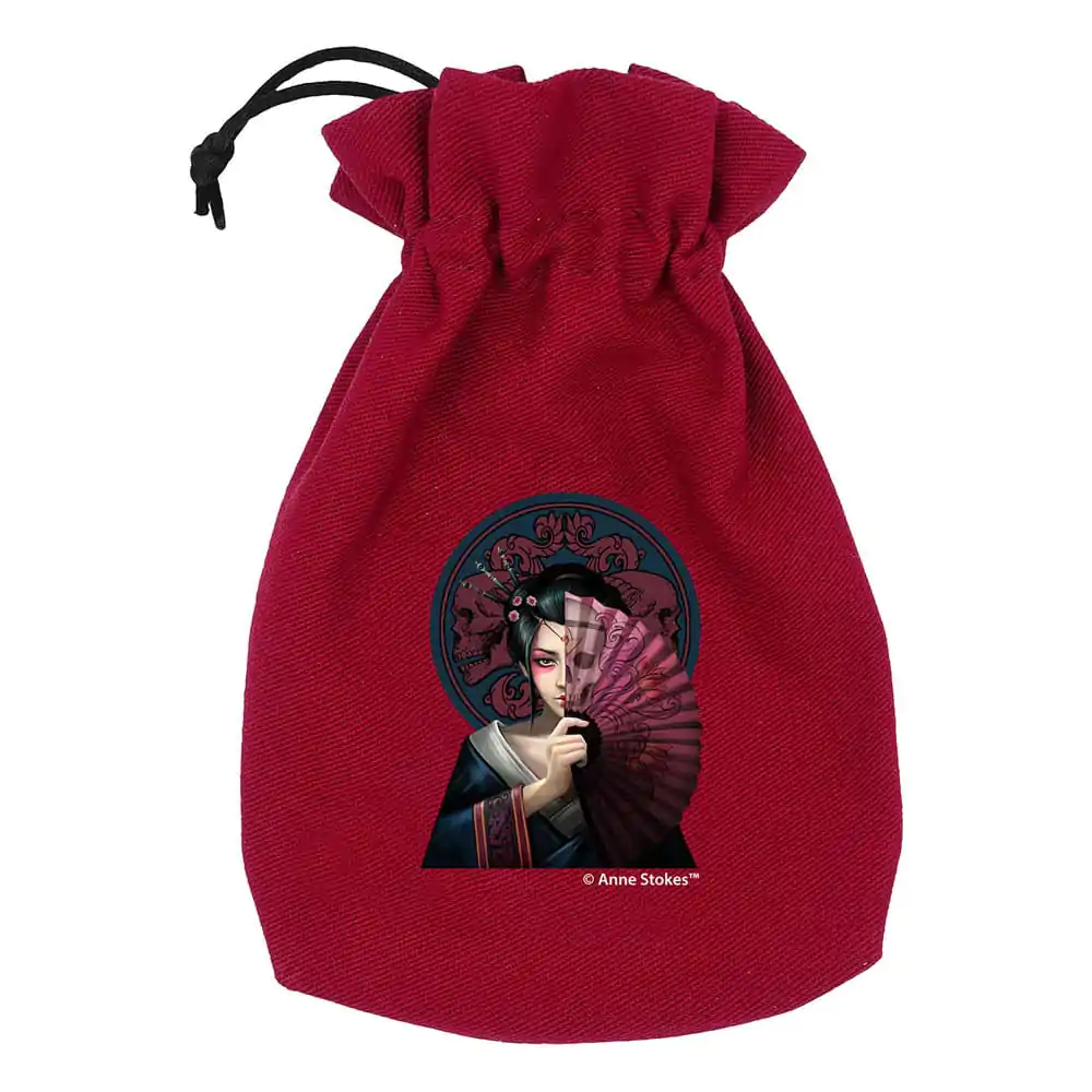 Anne Stokes Dice Pouch Geisha Skull - Sáček na kostky fotografii produktu