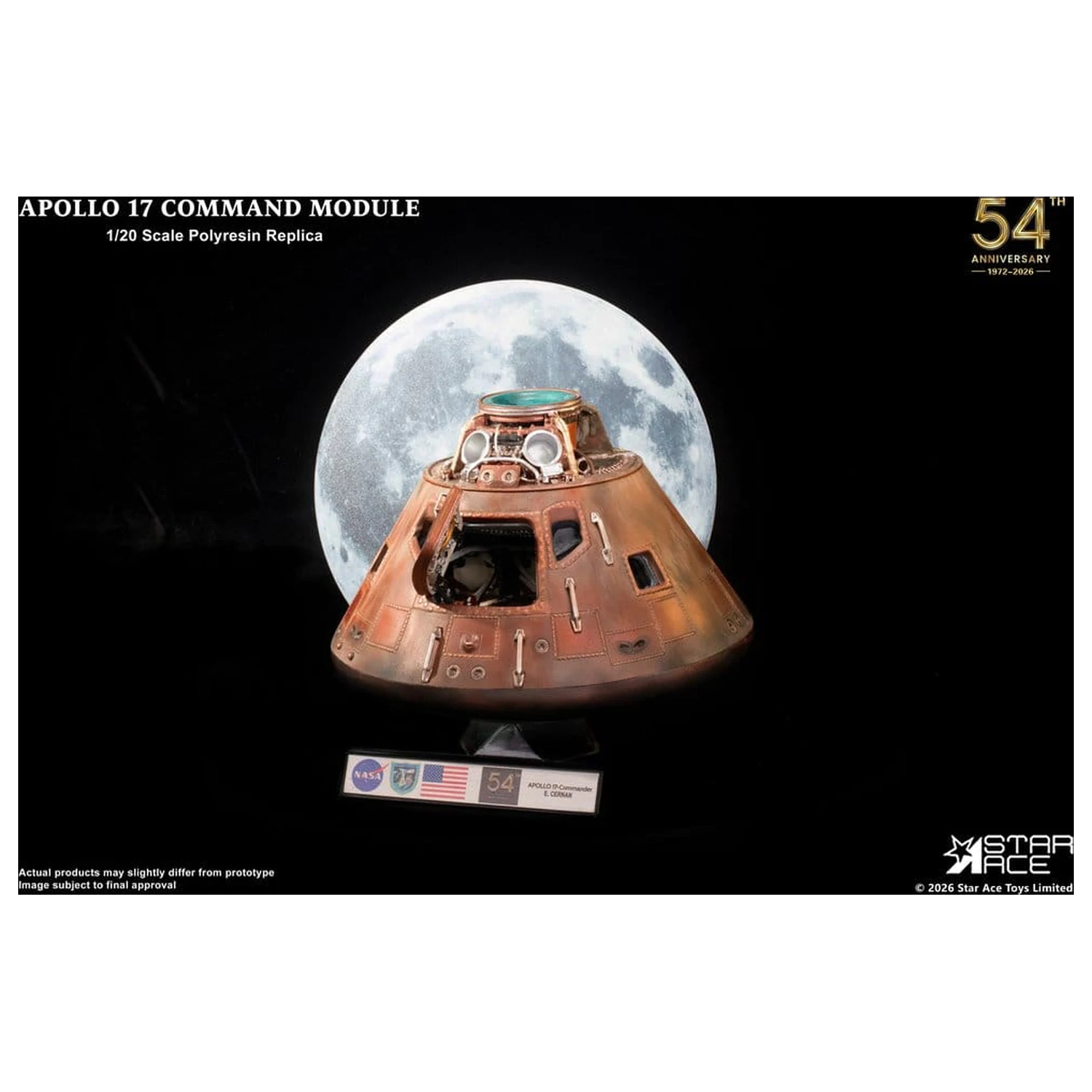 Apollo 17 Replika 1/20 Command Module 20 cm fotografii produktu