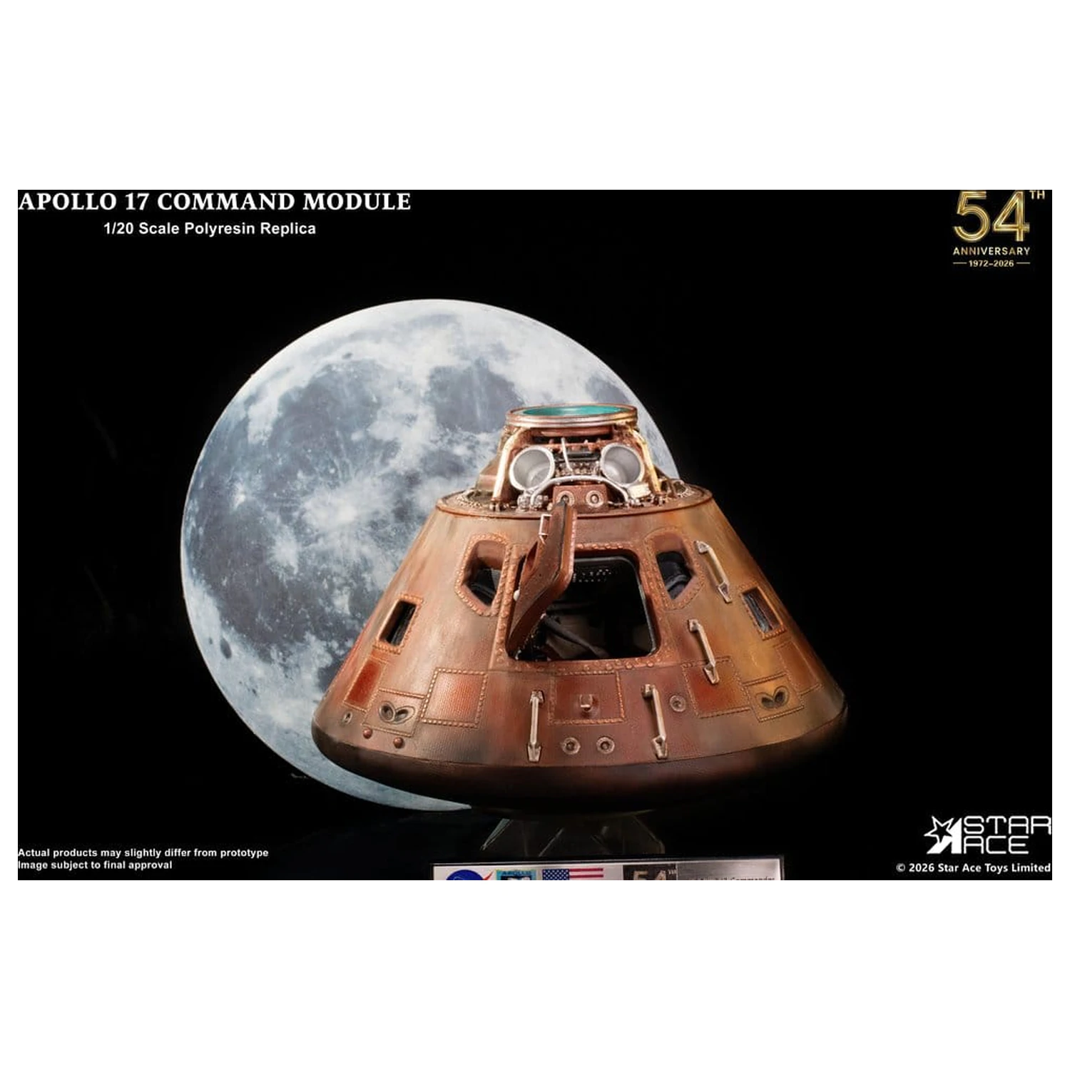 Apollo 17 Replika 1/20 Command Module 20 cm fotografii produktu