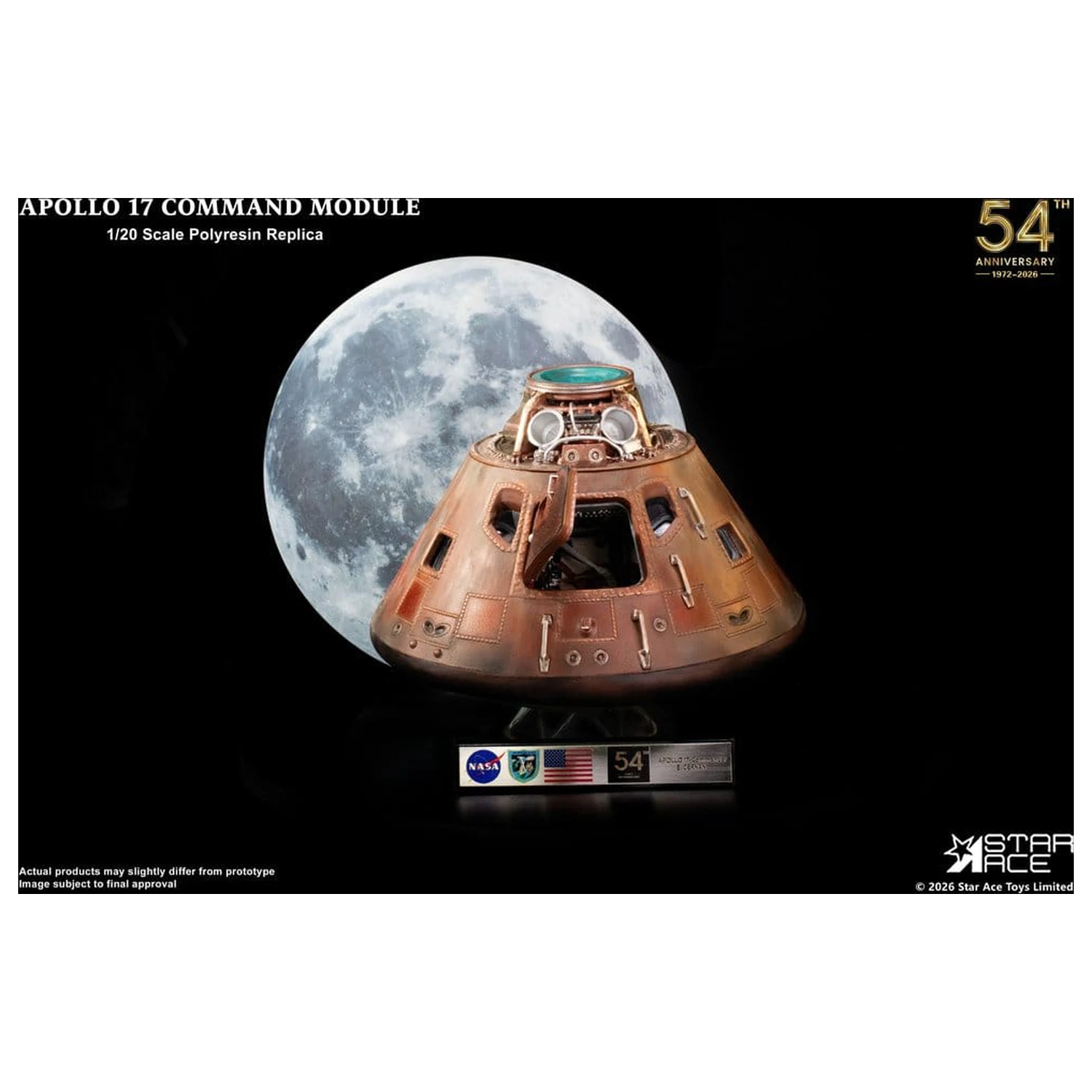 Apollo 17 Replika 1/20 Command Module 20 cm fotografii produktu