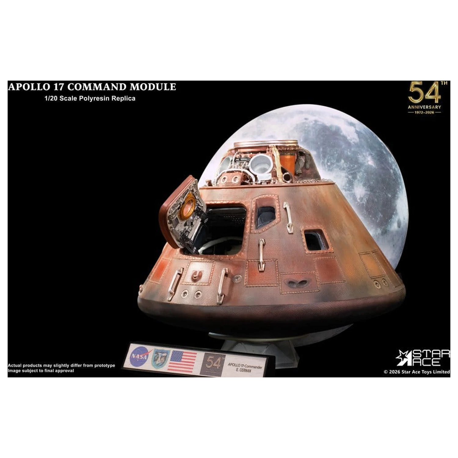 Apollo 17 Replika 1/20 Command Module 20 cm fotografii produktu