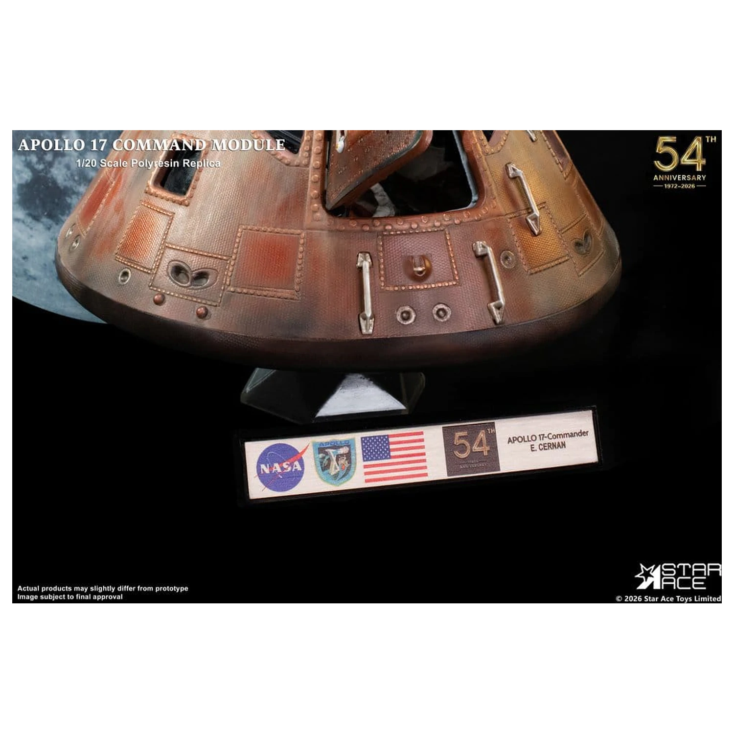 Apollo 17 Replika 1/20 Command Module 20 cm fotografii produktu