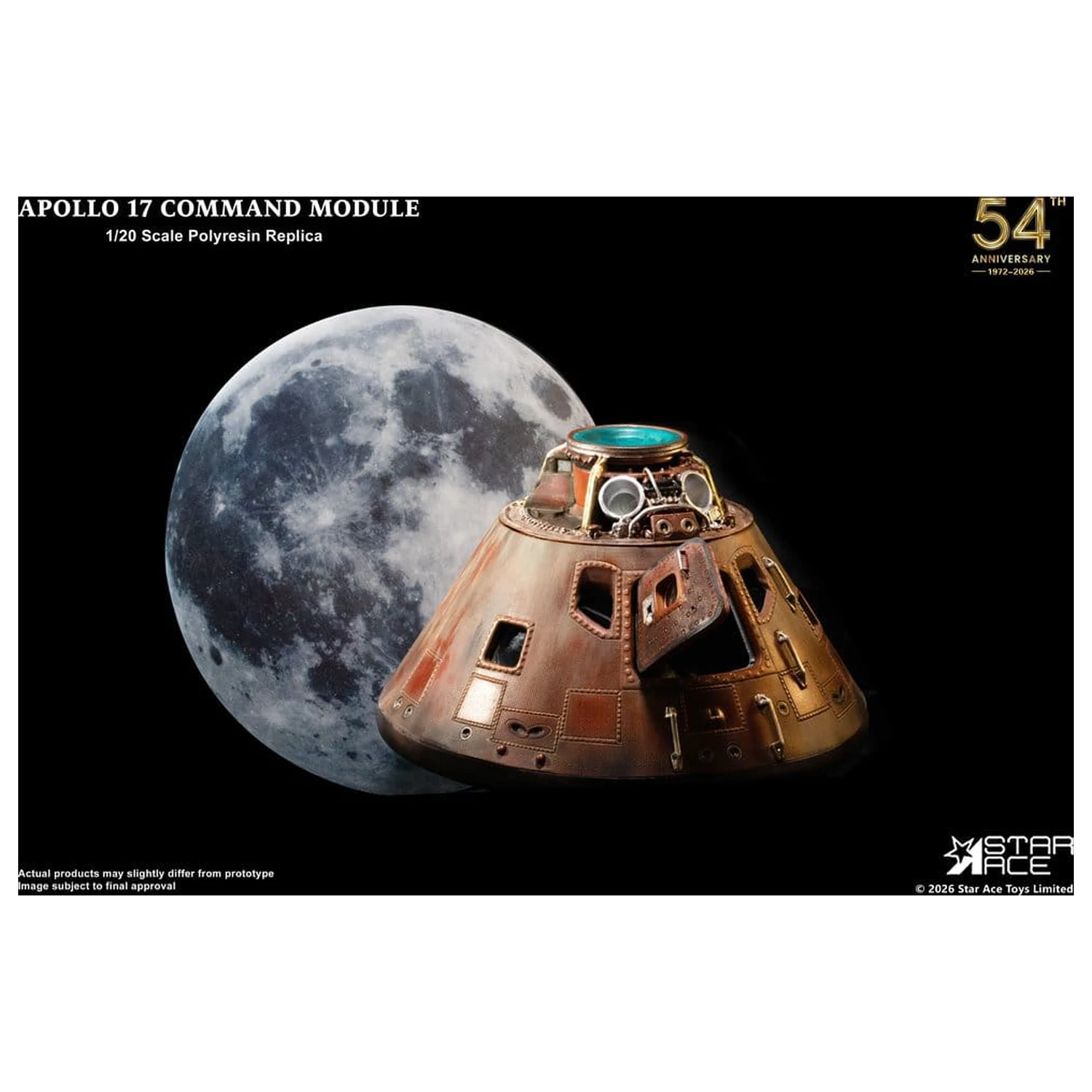 Apollo 17 Replika 1/20 Command Module 20 cm fotografii produktu