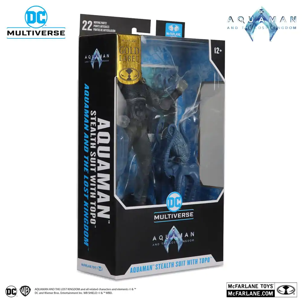 Aquaman and the Lost Kingdom DC Multiverse Akční figurka Aquaman (Stealth Suit with Topo) (Gold Label) 18 cm fotografii produktu