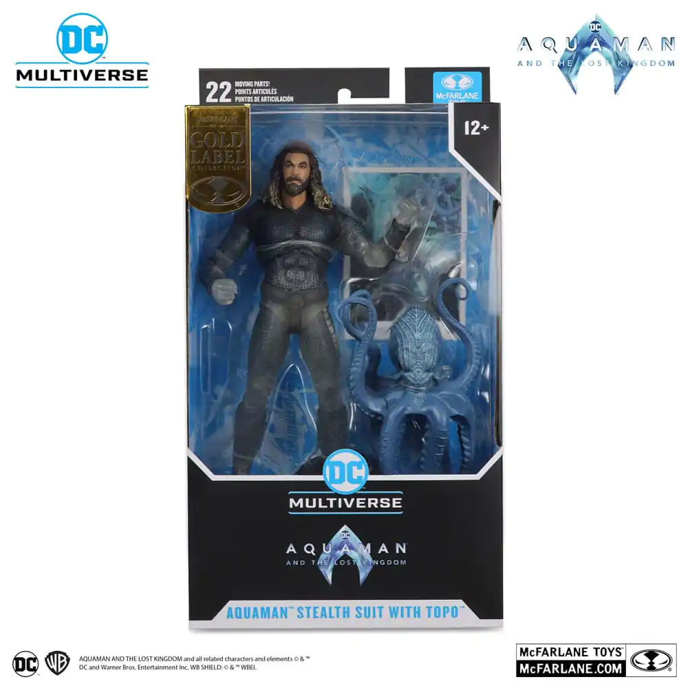 Aquaman and the Lost Kingdom DC Multiverse Akční figurka Aquaman (Stealth Suit with Topo) (Gold Label) 18 cm fotografii produktu