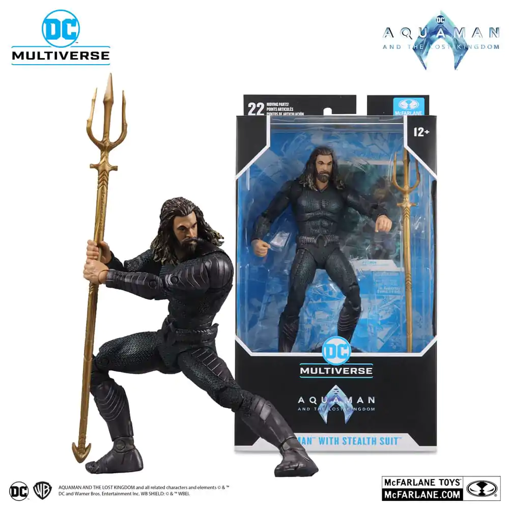 Akční figurka Aquaman z filmu Aquaman and the Lost Kingdom DC Multiverse s maskovacím oblekem 18 cm fotografii produktu