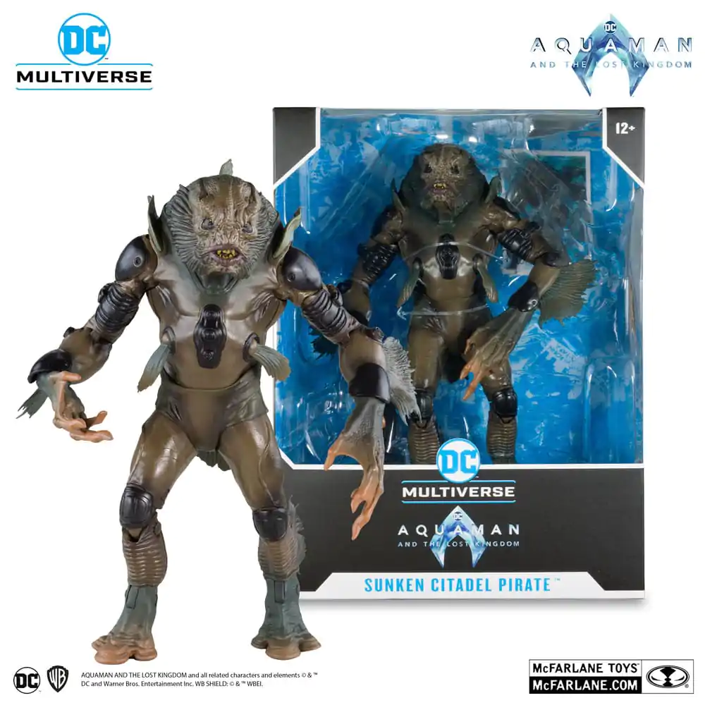 Aquaman and the Lost Kingdom DC Multiverse Megafig akční figurka Sunken Citadel Pirate 30 cm fotografii produktu