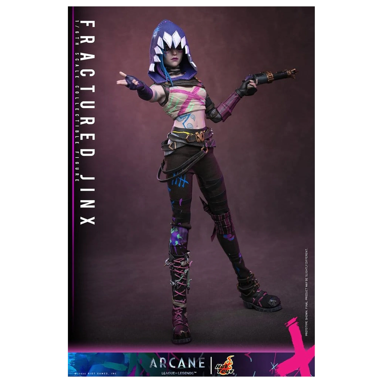 Arcane akční figurka 1/6 Fractured Jinx 28 cm fotografii produktu