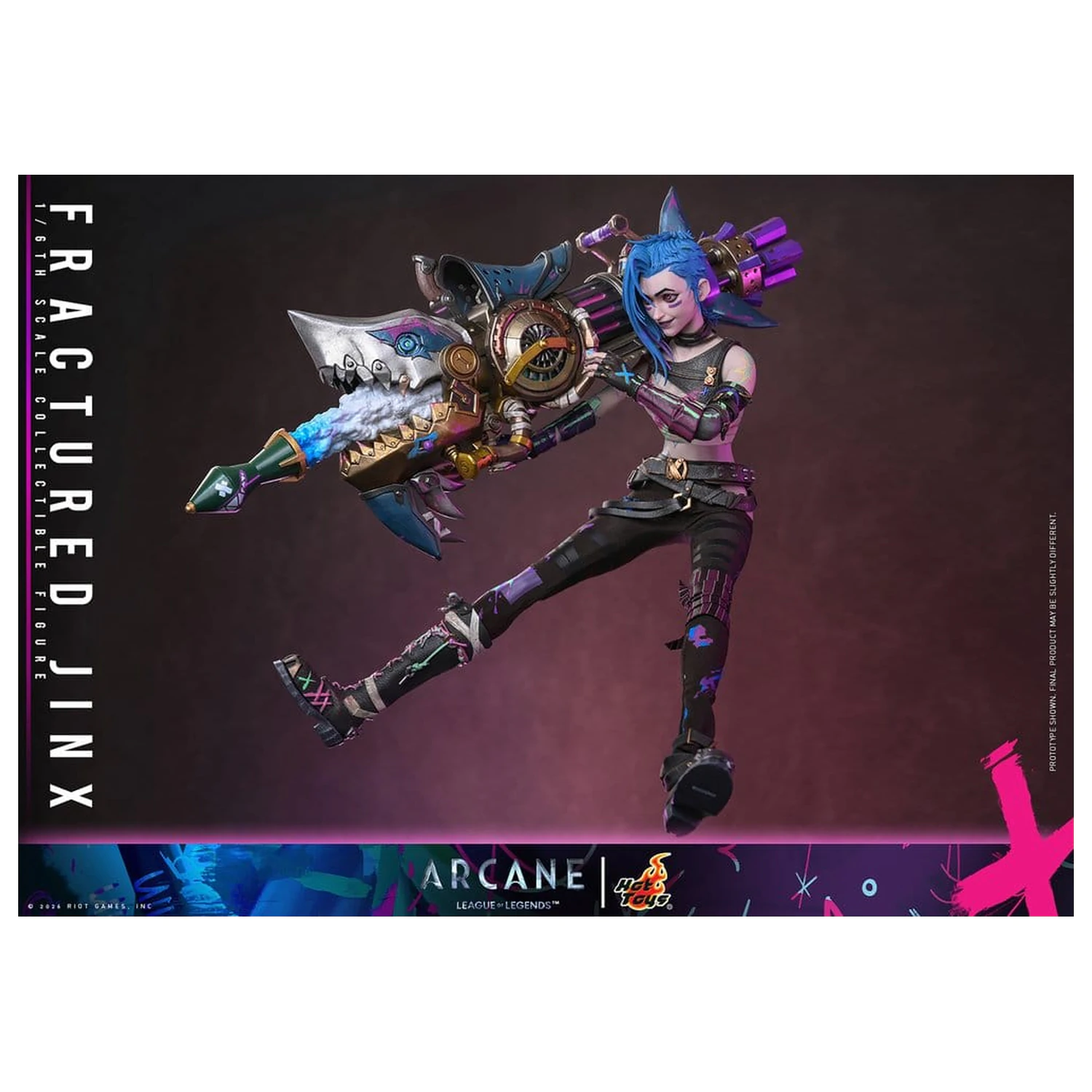 Arcane akční figurka 1/6 Fractured Jinx 28 cm fotografii produktu