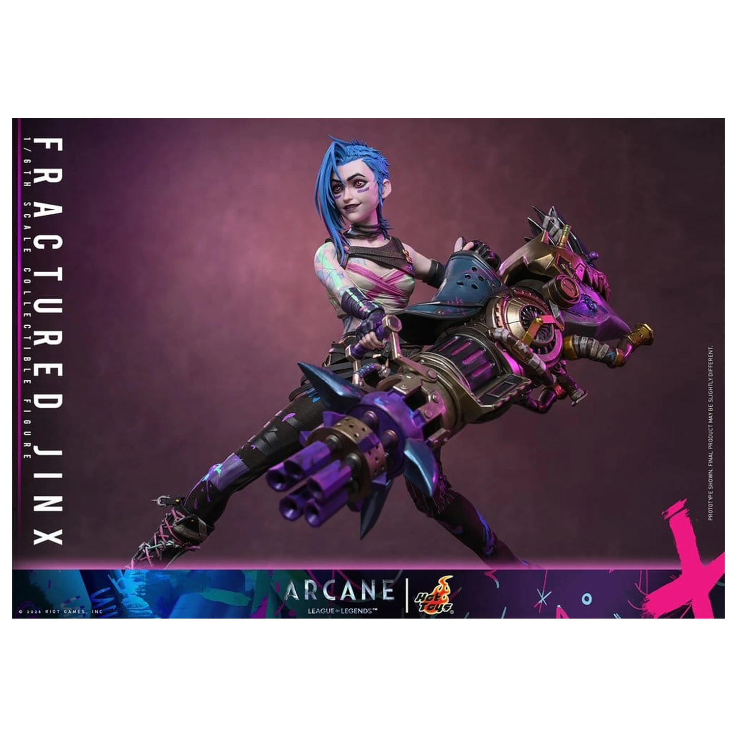 Arcane akční figurka 1/6 Fractured Jinx 28 cm fotografii produktu