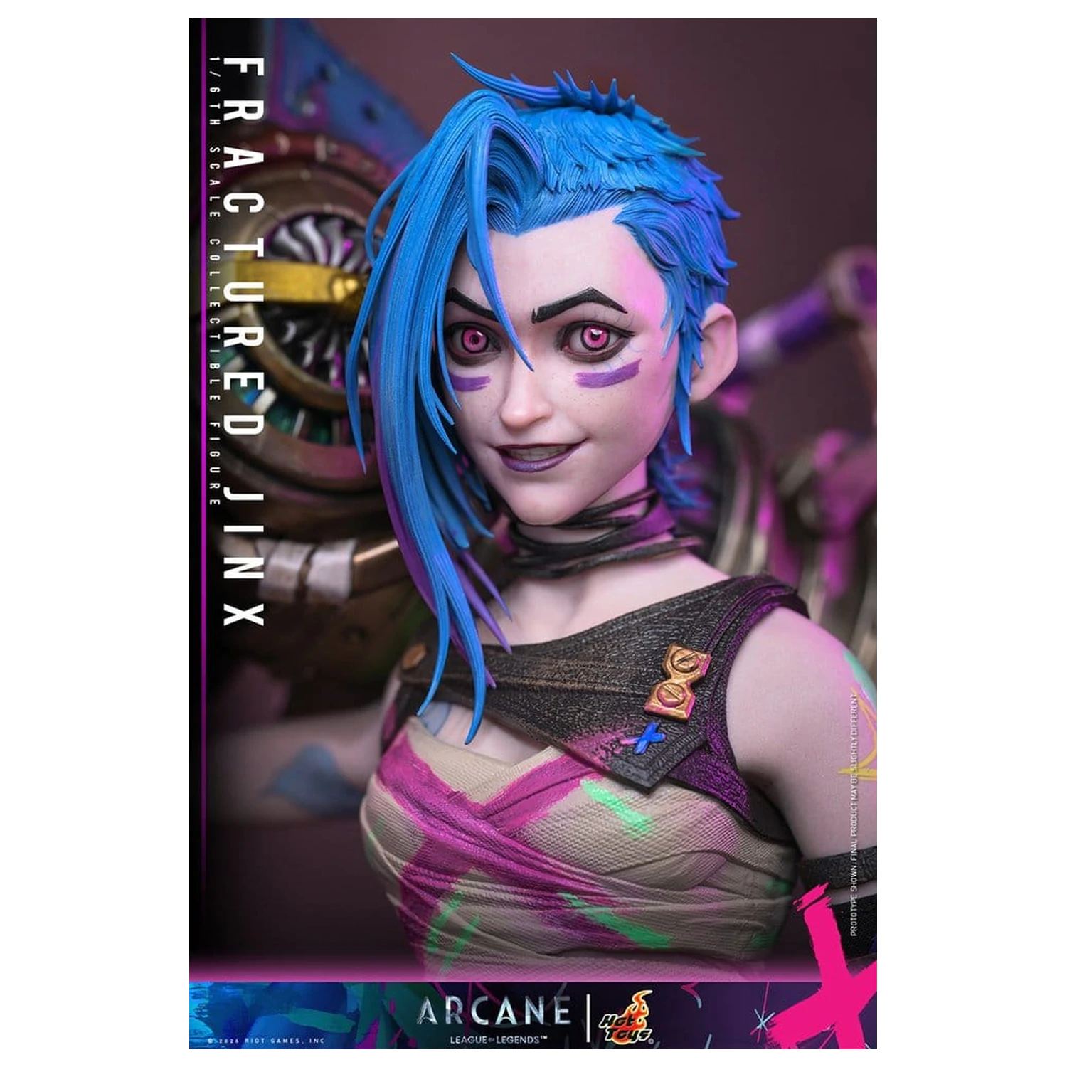 Arcane akční figurka 1/6 Fractured Jinx 28 cm fotografii produktu