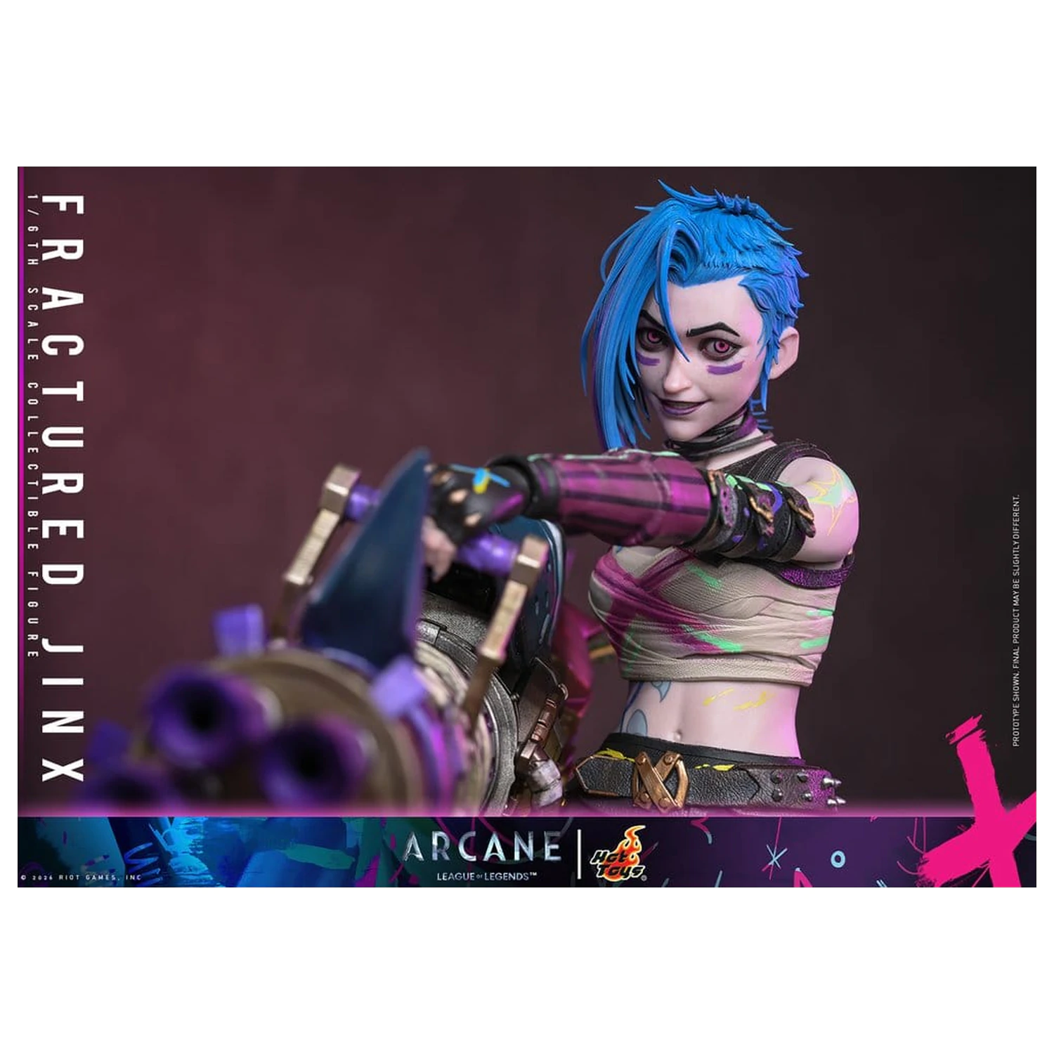 Arcane akční figurka 1/6 Fractured Jinx 28 cm fotografii produktu