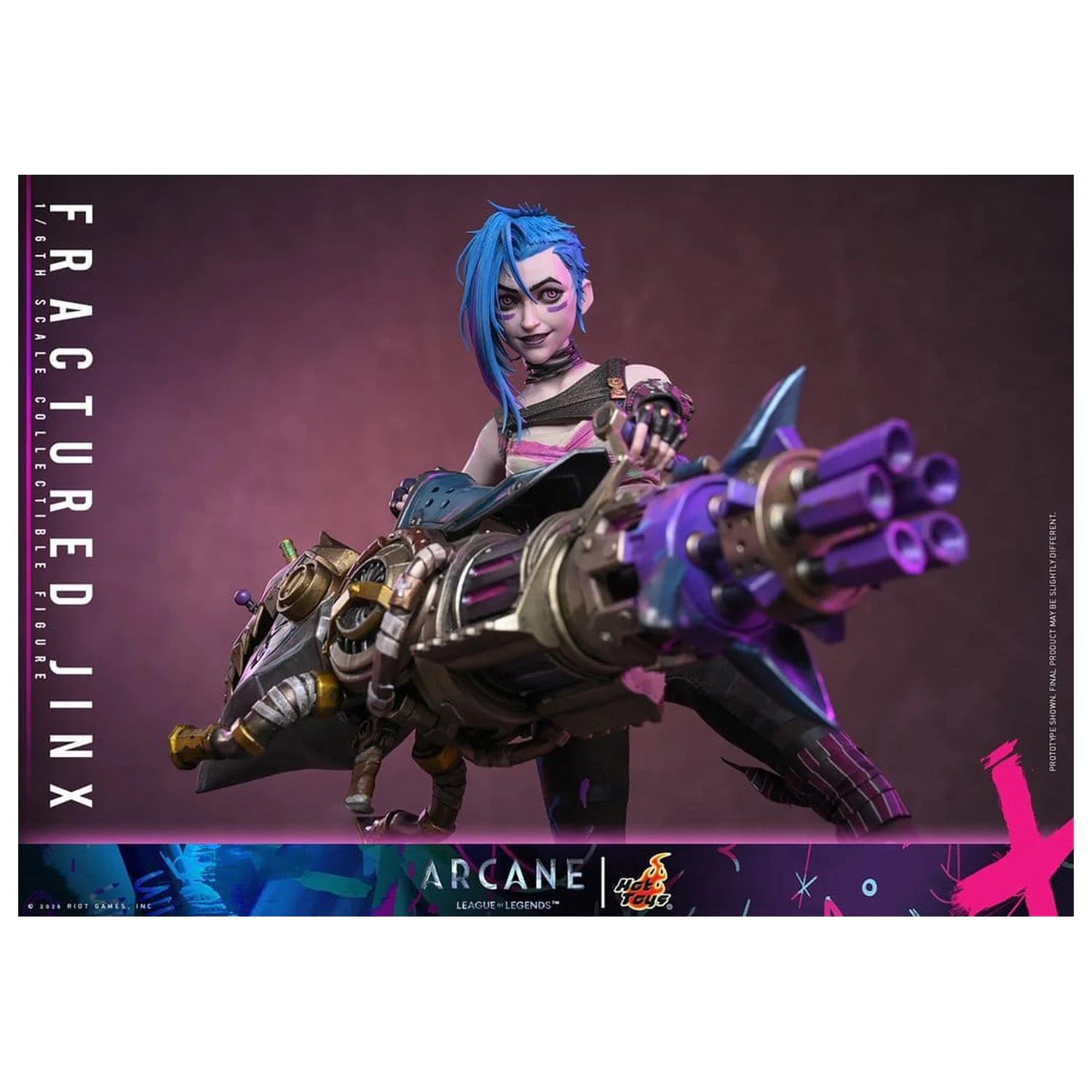 Arcane akční figurka 1/6 Fractured Jinx 28 cm fotografii produktu