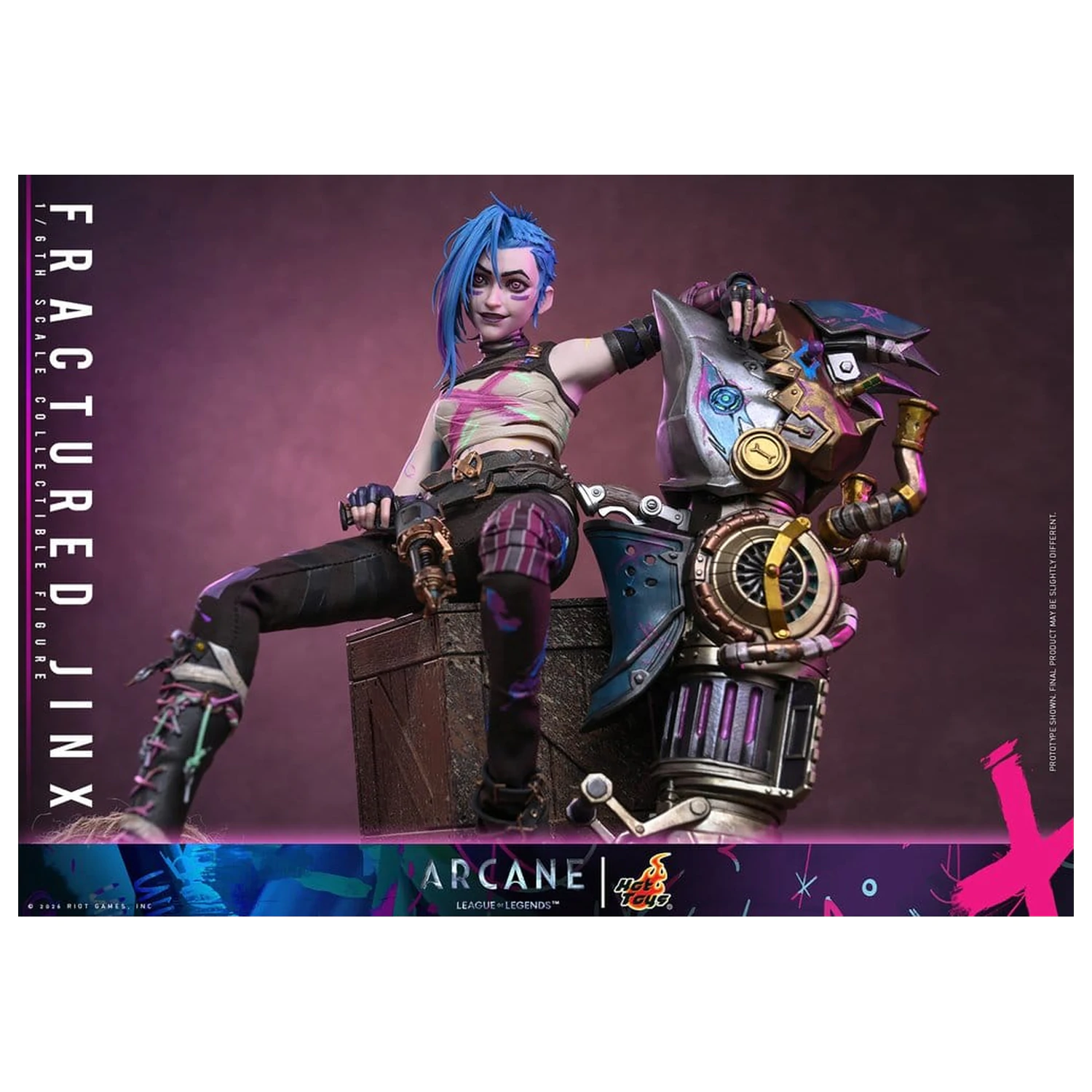 Arcane akční figurka 1/6 Fractured Jinx 28 cm fotografii produktu