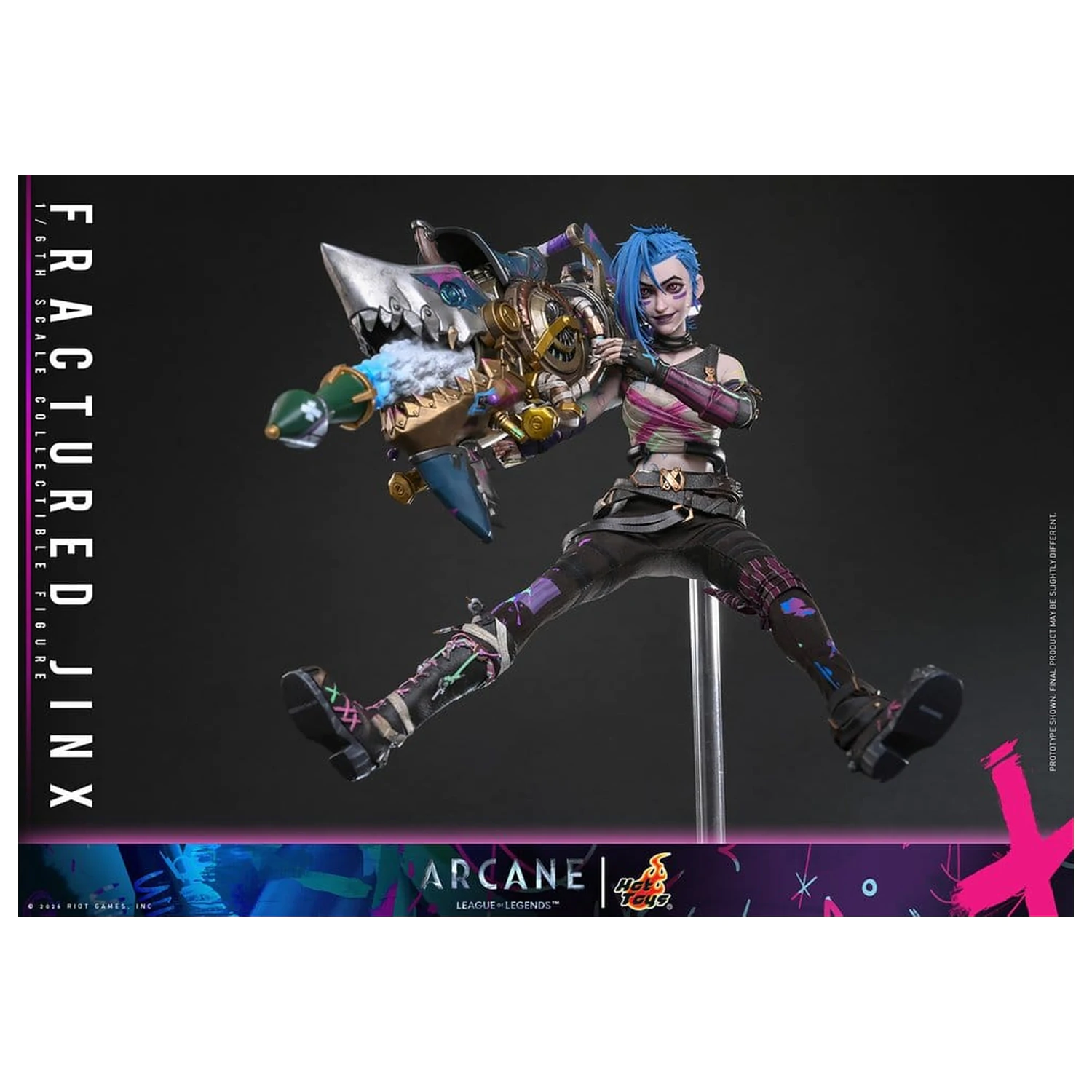 Arcane akční figurka 1/6 Fractured Jinx 28 cm fotografii produktu