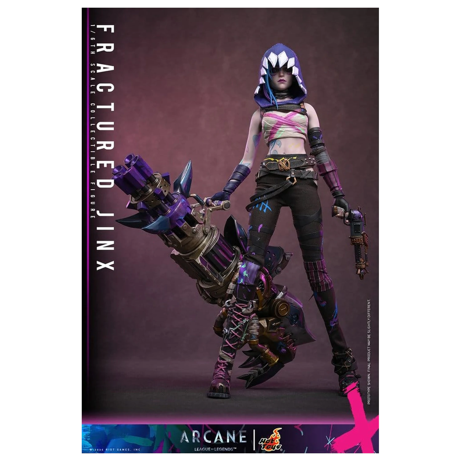 Arcane akční figurka 1/6 Fractured Jinx 28 cm fotografii produktu