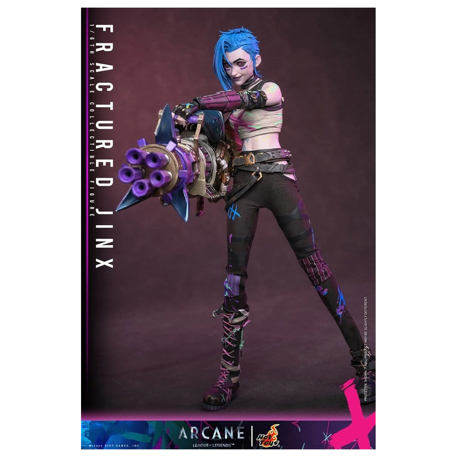 Arcane akční figurka 1/6 Fractured Jinx 28 cm fotografii produktu