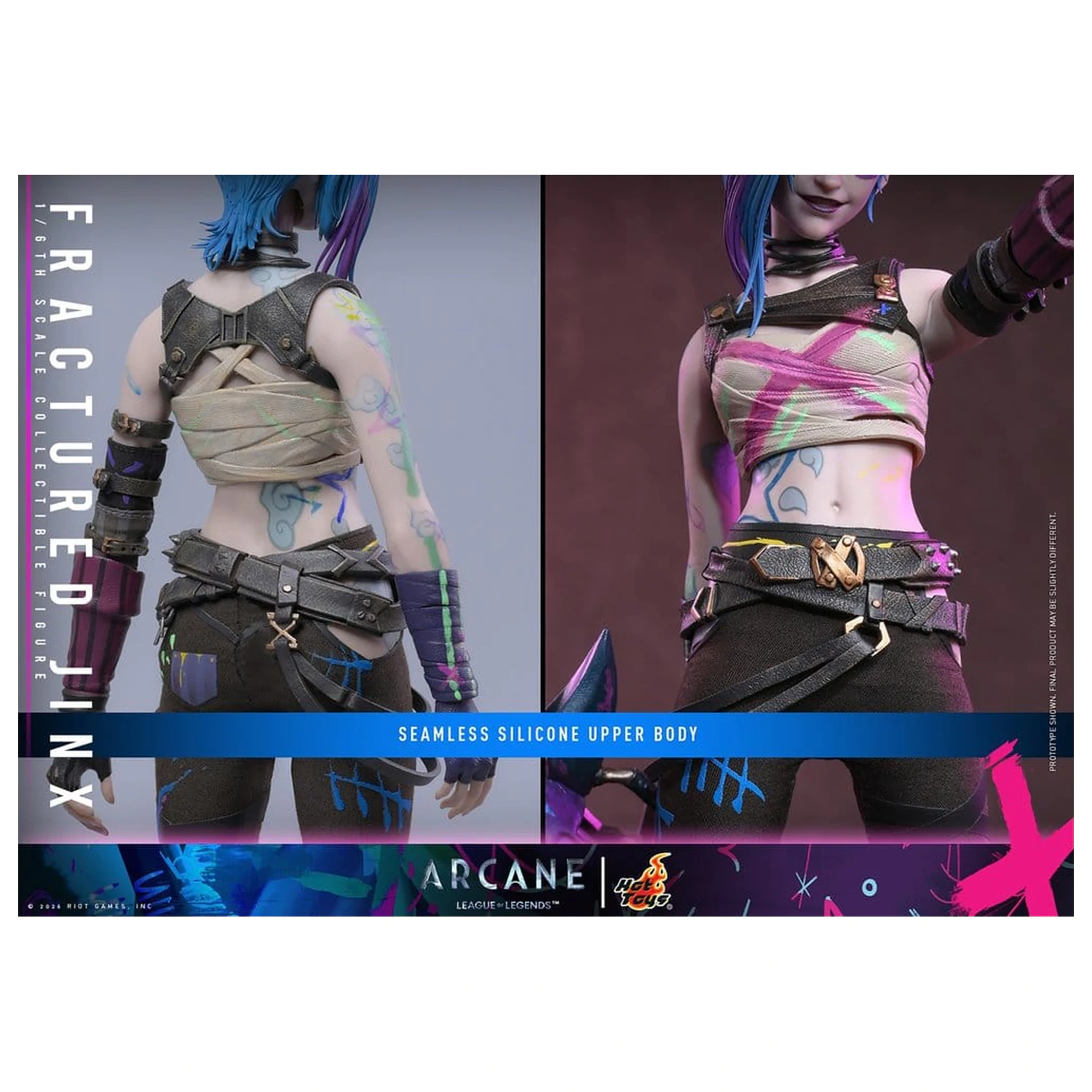 Arcane akční figurka 1/6 Fractured Jinx 28 cm fotografii produktu