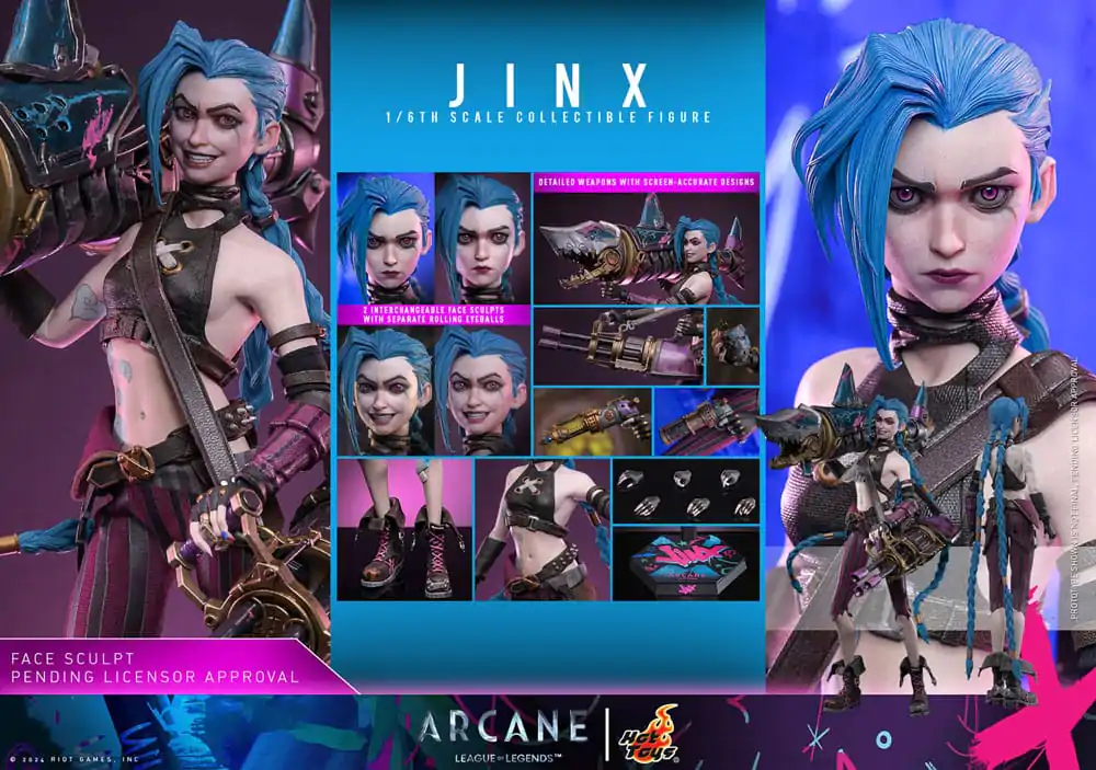 Akční figurka Arcane 1/6 Jinx 27 cm fotografii produktu