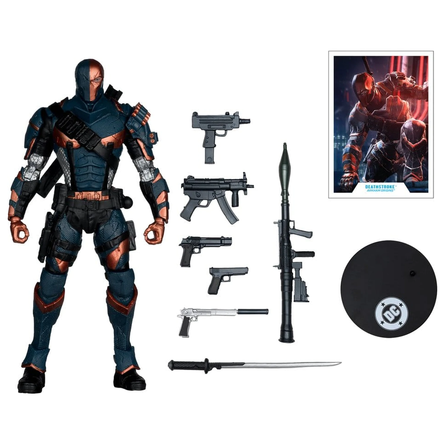 Arkham Origins DC Multiverse Akční figurka Deathstroke 19 cm fotografii produktu